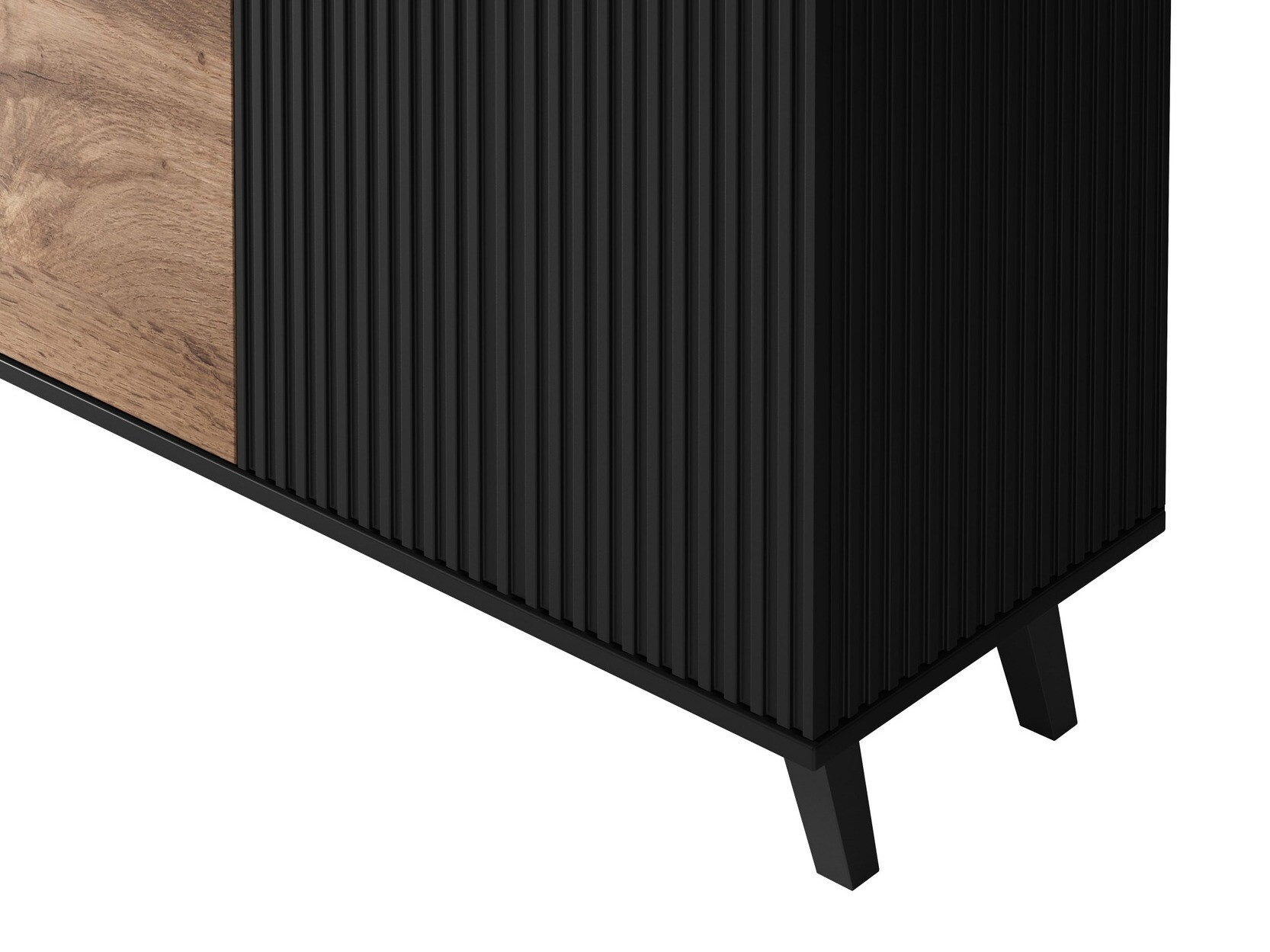 Шкафчик Luelia 120 (Чёрный + Дуб вотан)