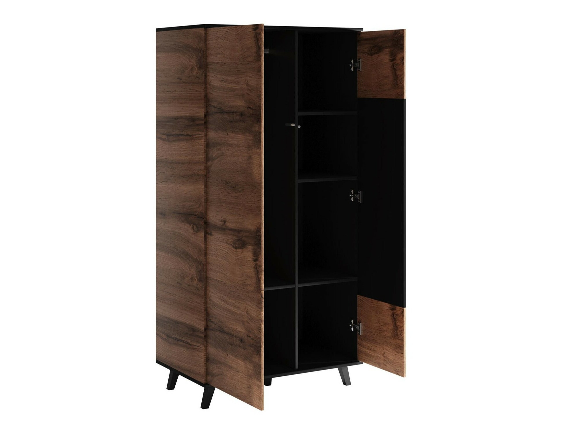 Skapis Luelia 113 (Melns + Votan ozols)