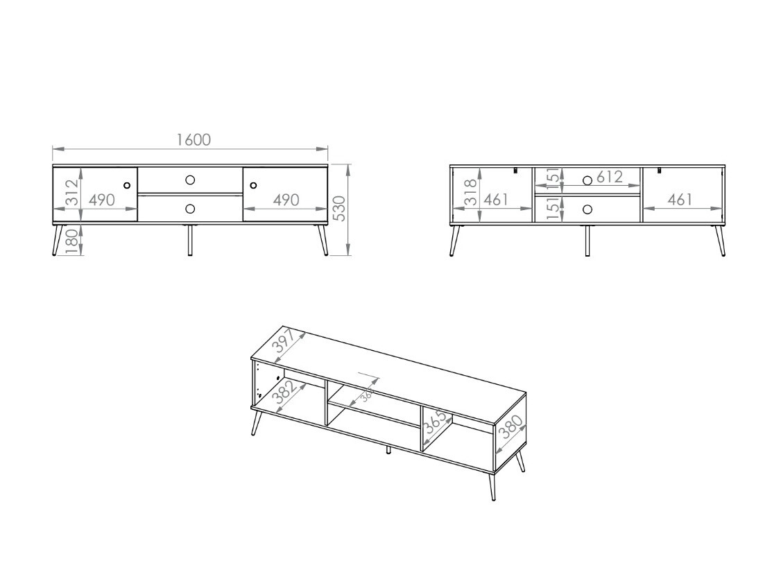 ТВ тумба Veslomi 106