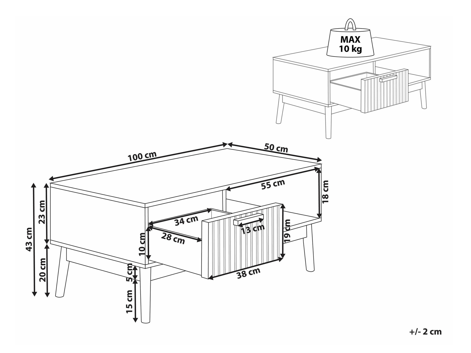 Журнальный столик Mirmori 100