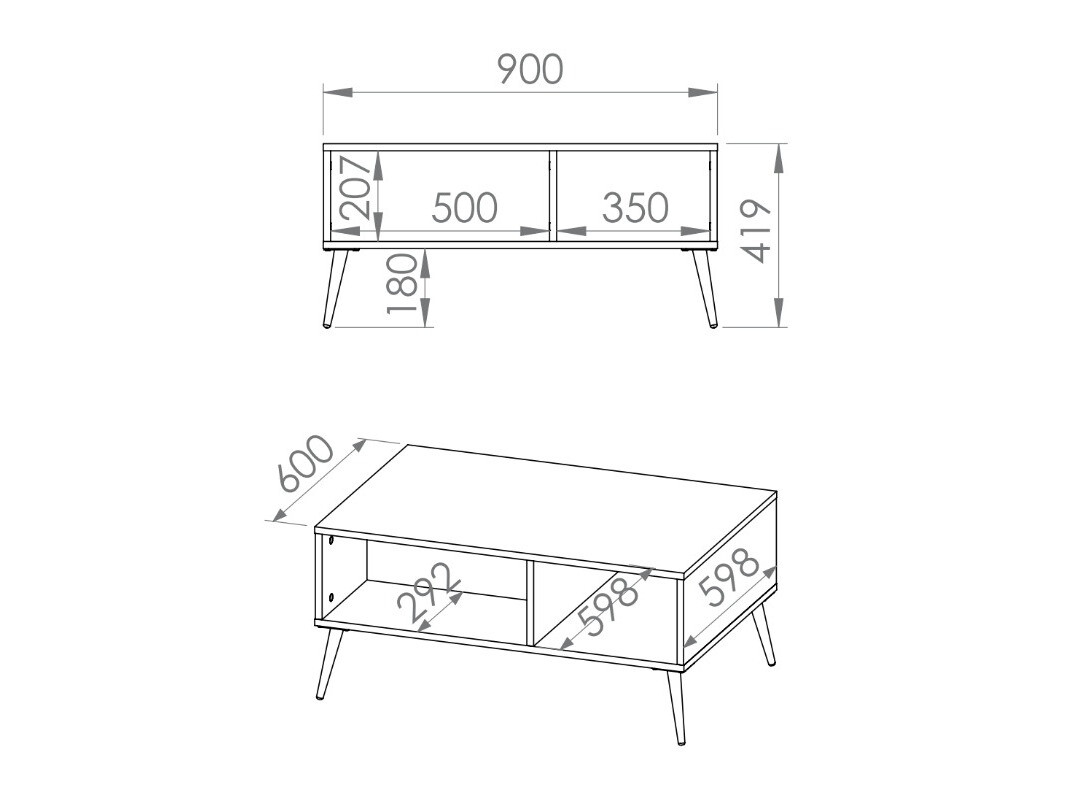 Žurnālu galdiņš Veslomi 107