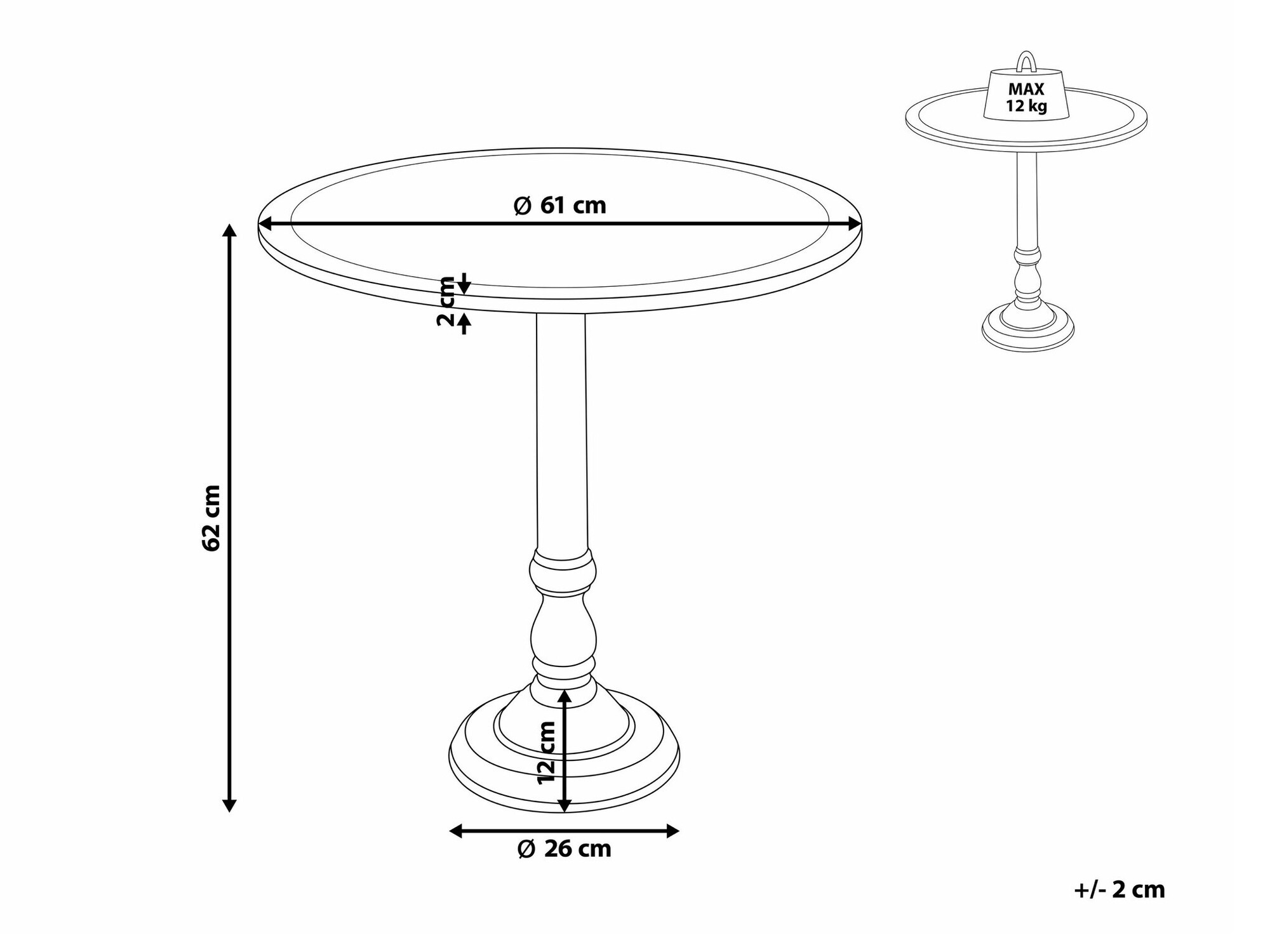 Kafijas galdiņš Berwyn 2290