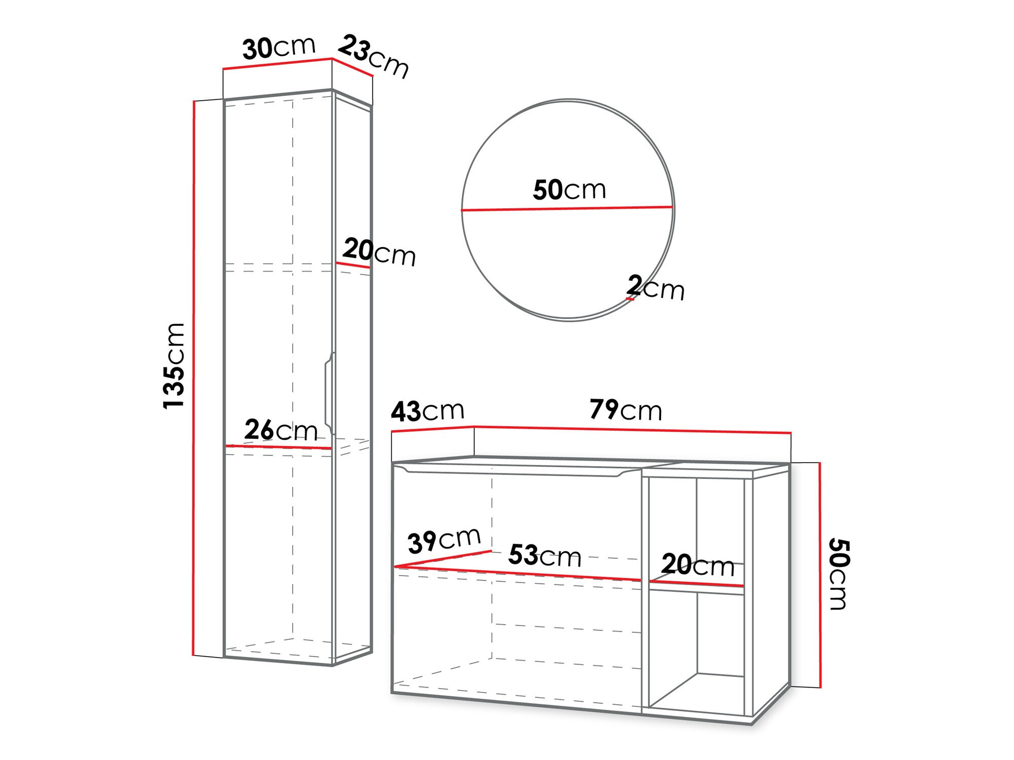 Vannas komplekts Comfivo 406 (Balts + Zelta)