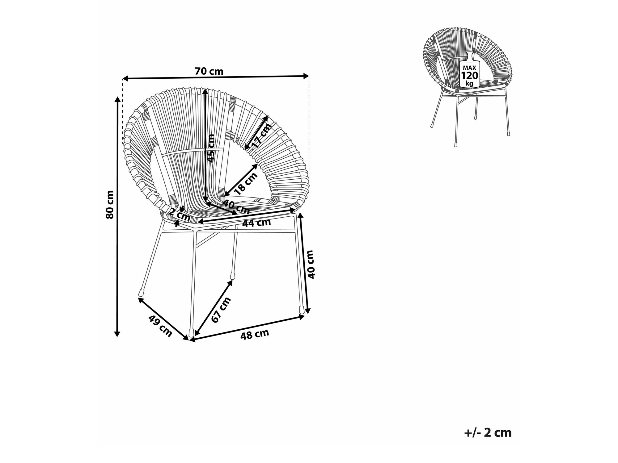 Стул Berwyn 2294 (Коричневый)