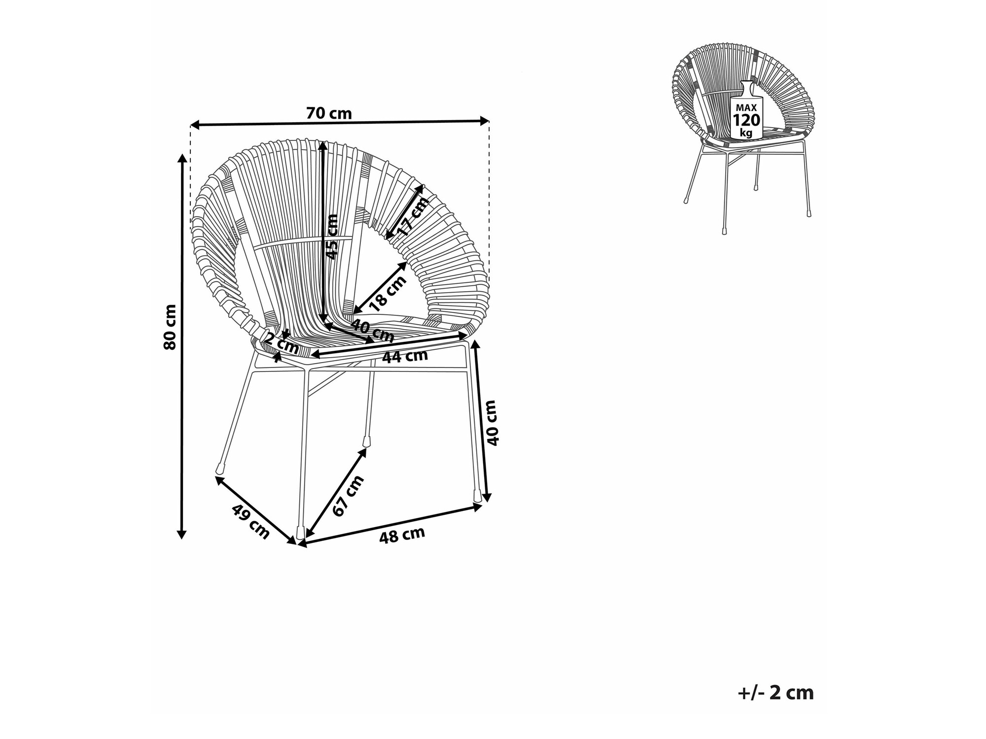 Стул Berwyn 2294 (Темно-коричневый)