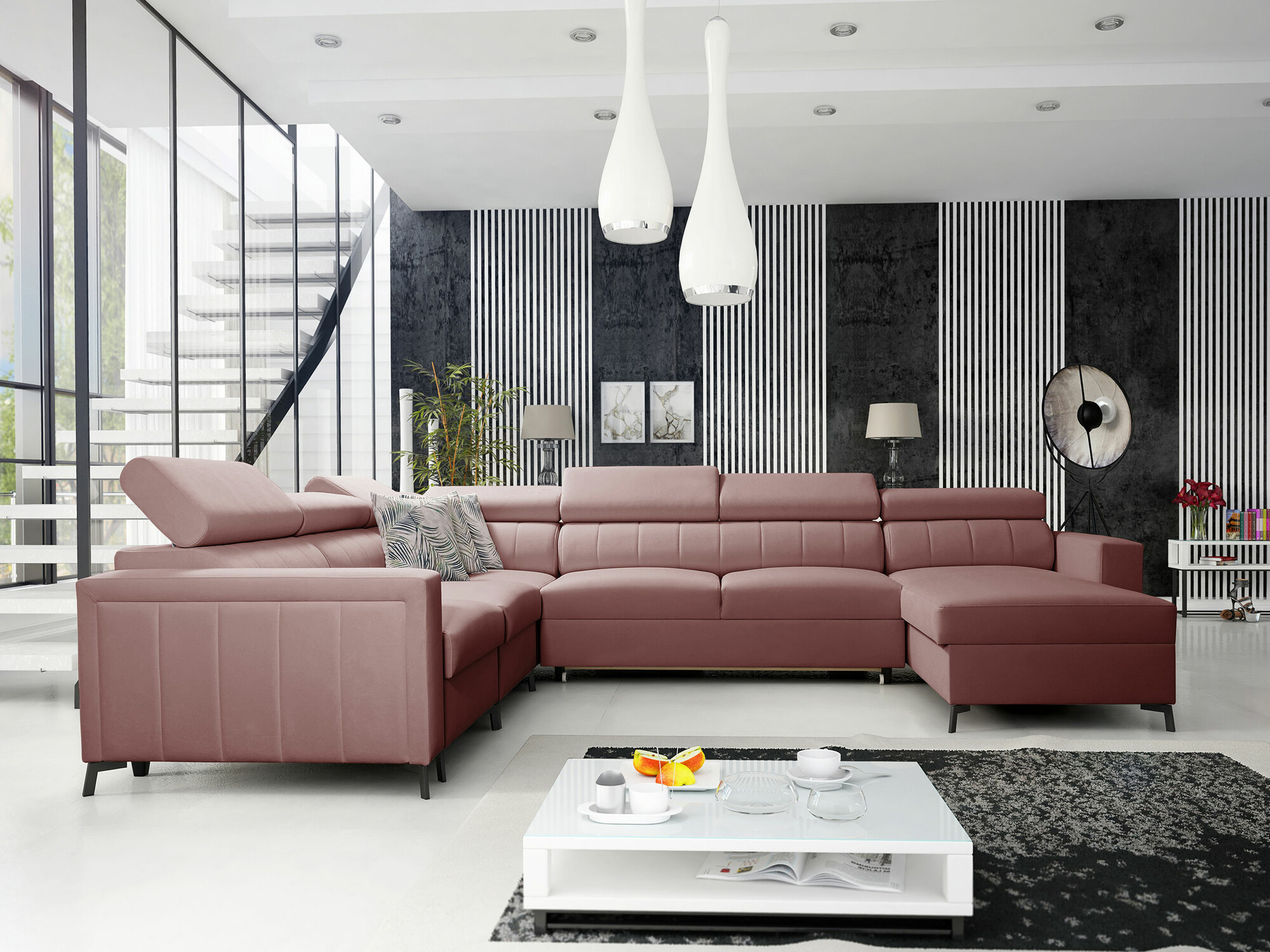 Stūra dīvāns Sarasota 157 (Mono 235 + Botanical 36)