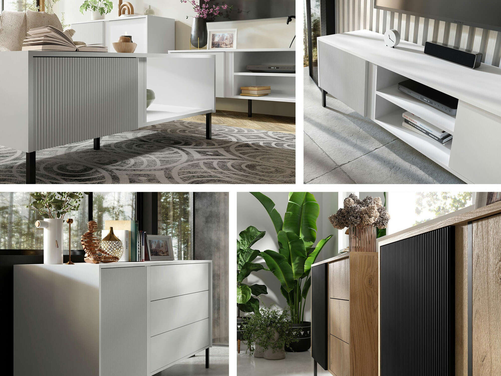 Viesistabas komplekts Lumiri 108 (Balts)