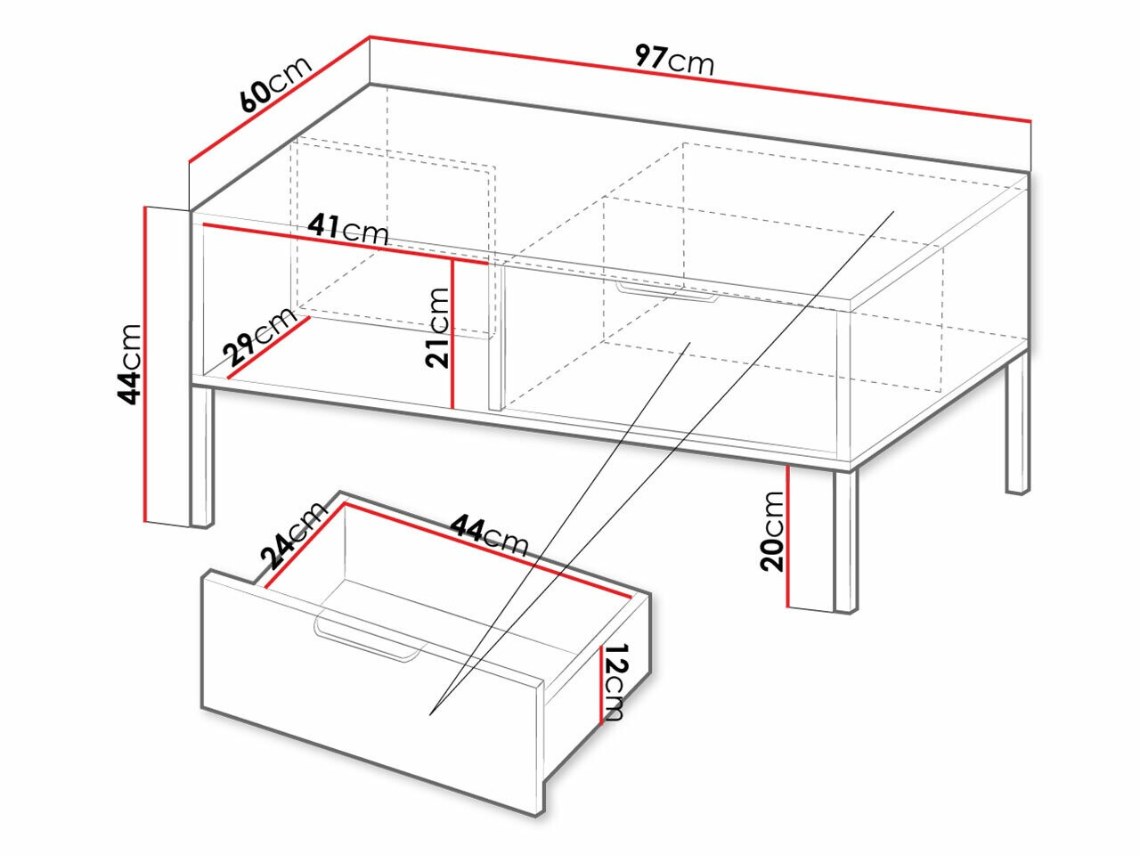 Журнальный столик Velsoru 107