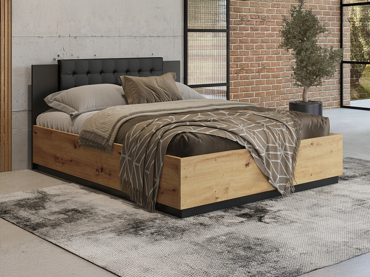 Gulta Felelie 103 (Artisan ozols + Matēts melns)