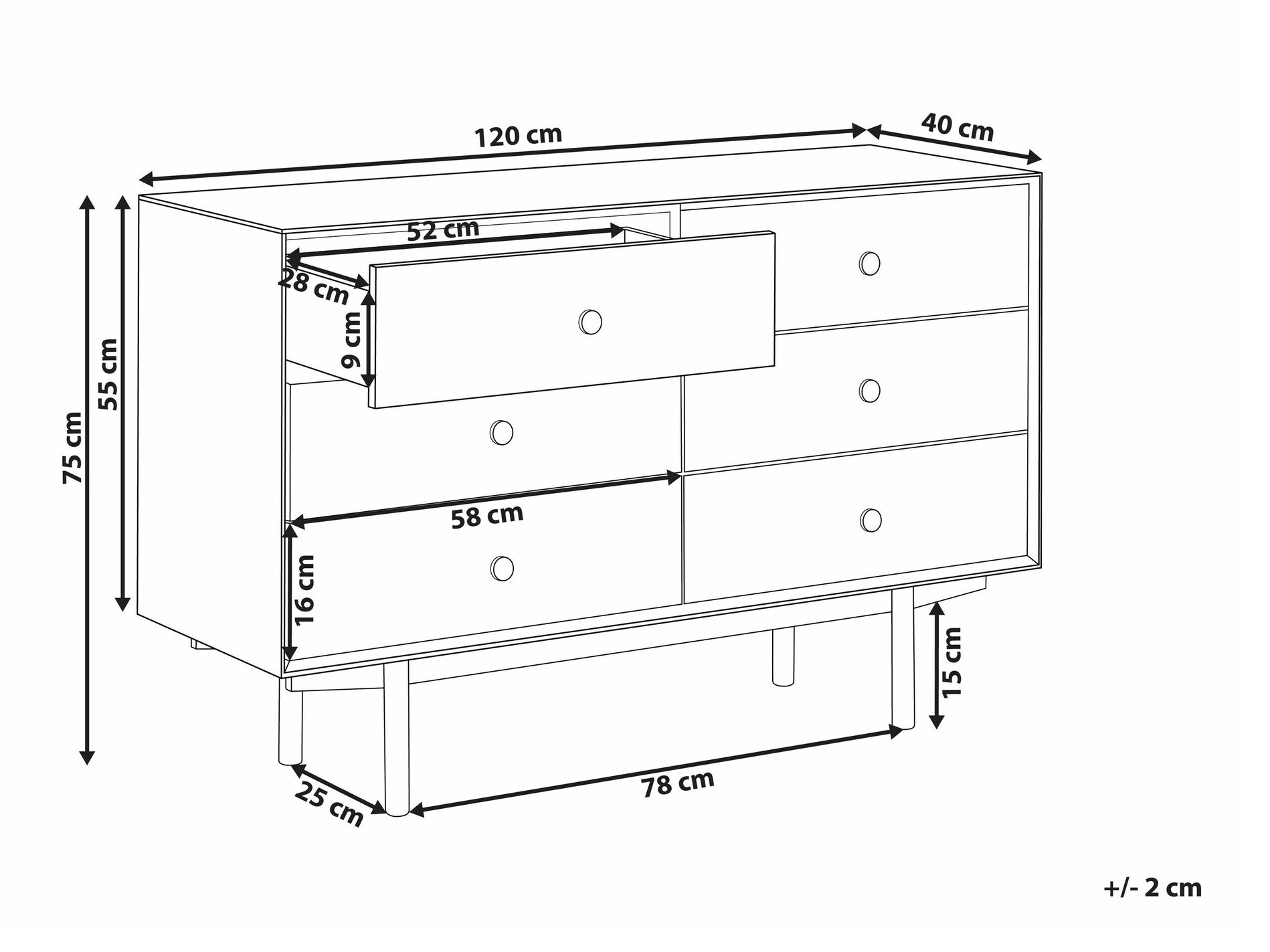 Kомод Berwyn 2302