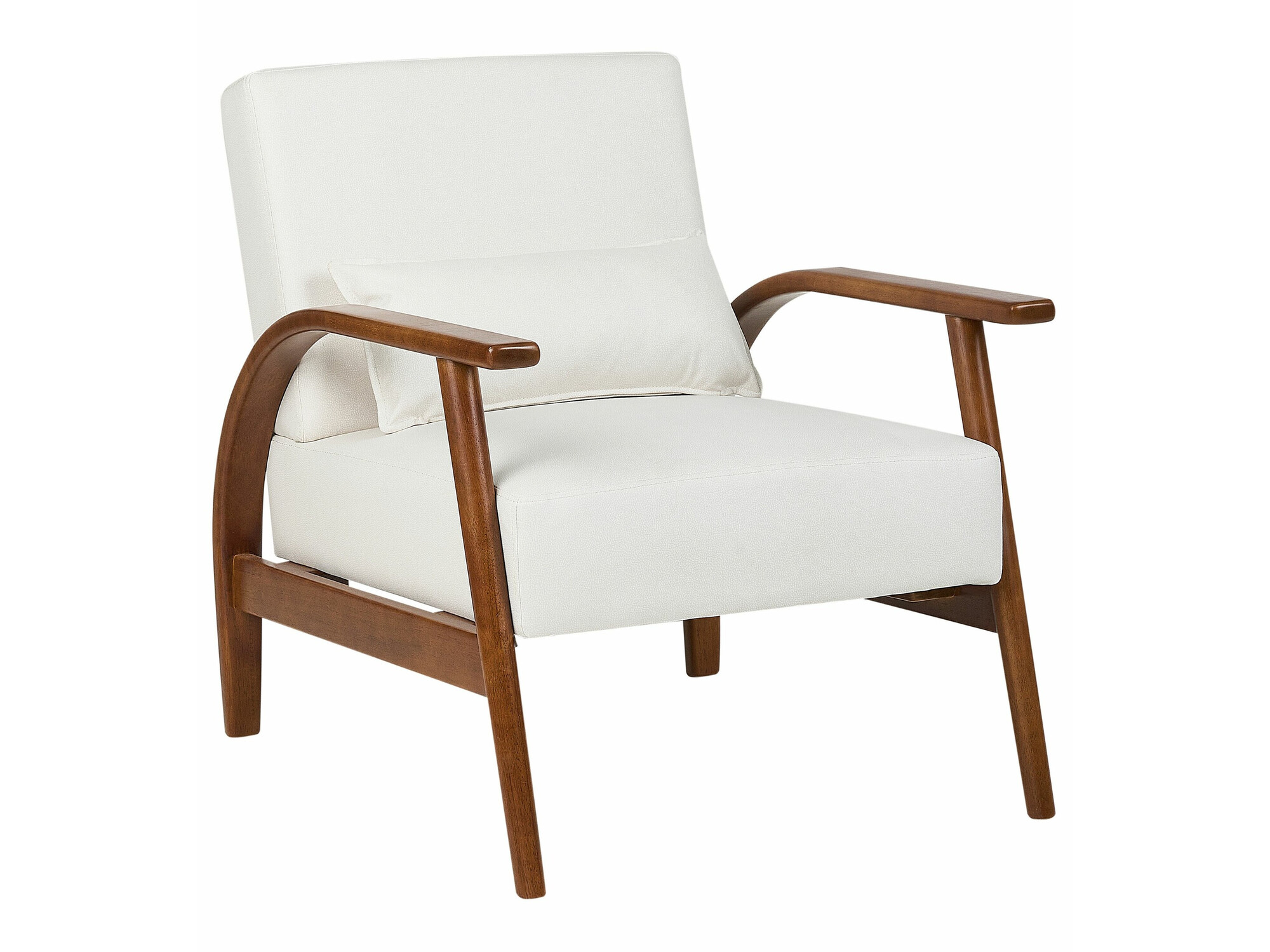 Кресло Berwyn 2296 (Белый + Темное дерево)