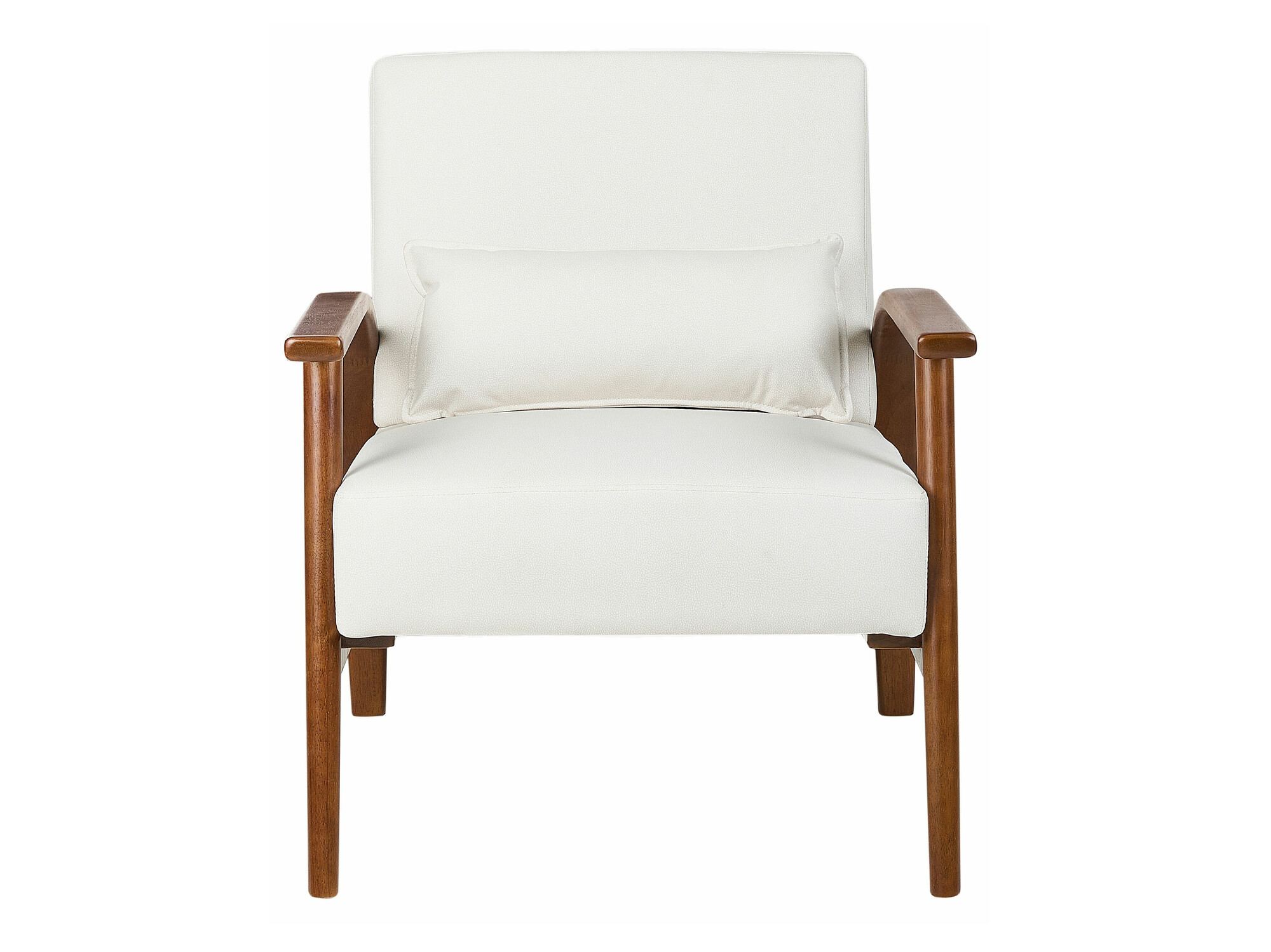 Кресло Berwyn 2296 (Белый + Темное дерево)