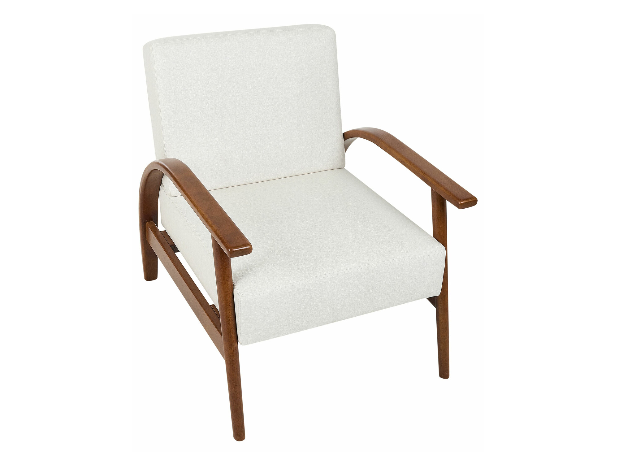 Кресло Berwyn 2296 (Белый + Темное дерево)