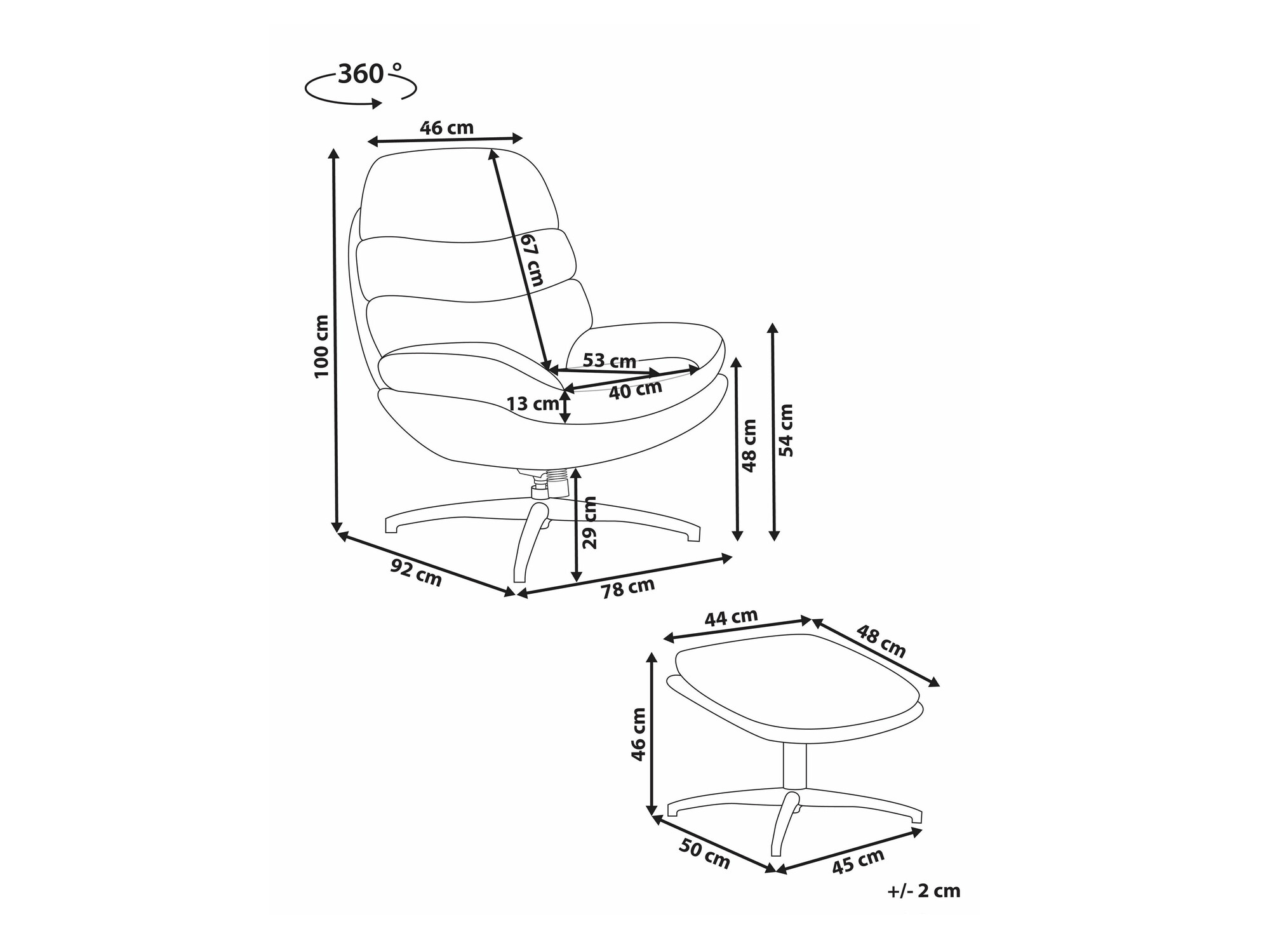 Krēsls Berwyn 2306 (Bēšs)