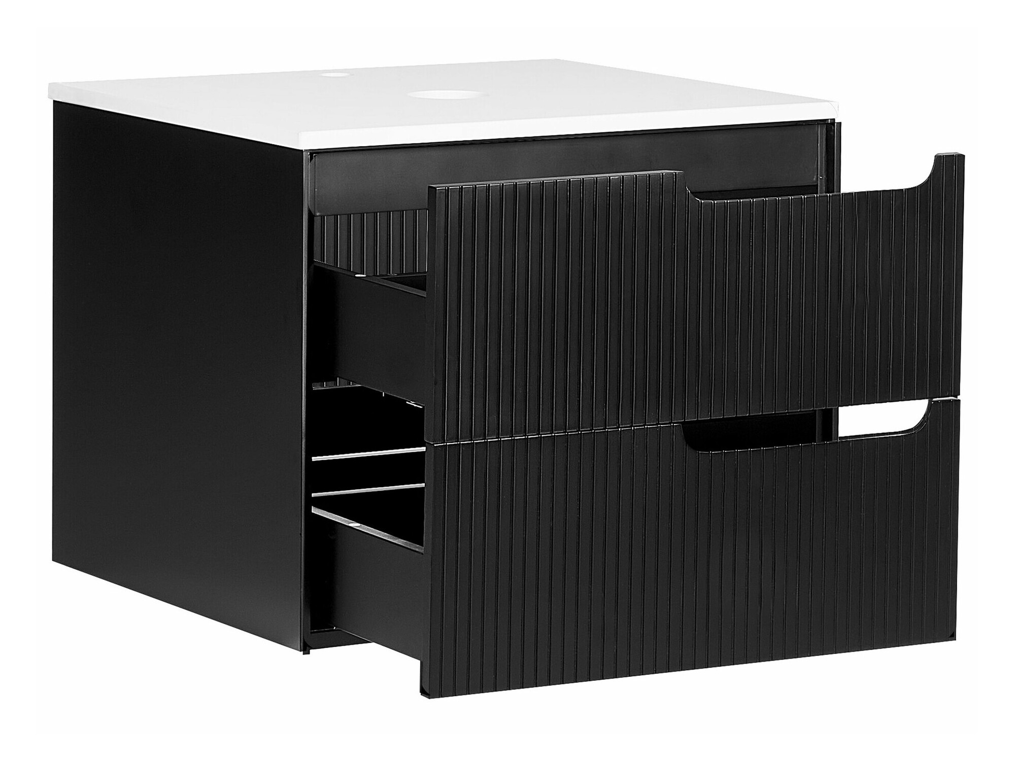 Piekarams vannas istabas skapītis izlietnei Berwyn 2305 (Melns)