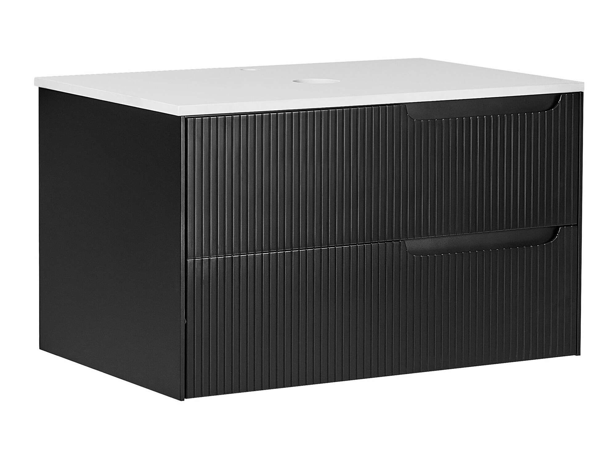 Piekarams vannas istabas skapītis izlietnei Berwyn 2307 (Melns)