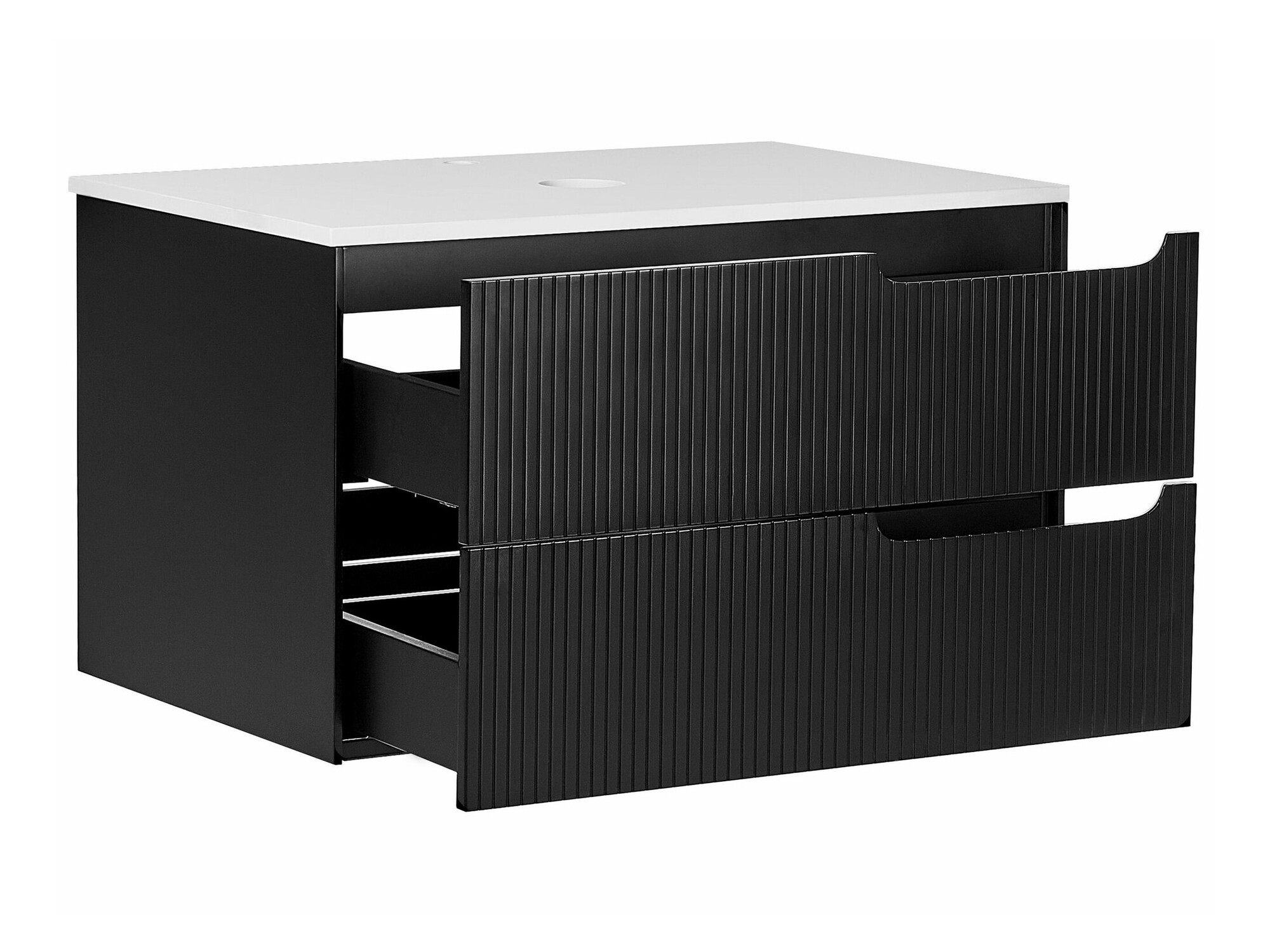 Piekarams vannas istabas skapītis izlietnei Berwyn 2307 (Melns)