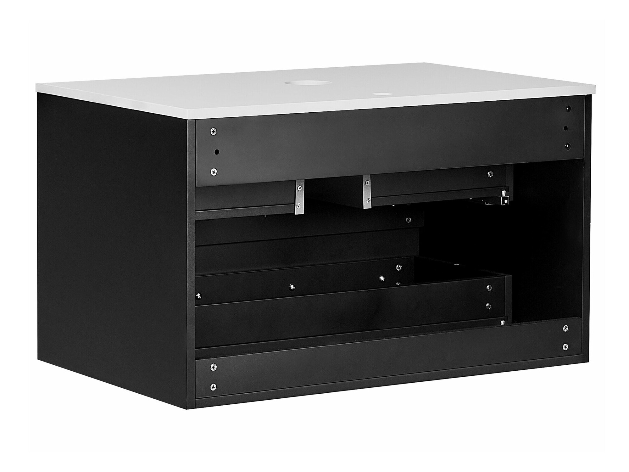 Piekarams vannas istabas skapītis izlietnei Berwyn 2307 (Melns)