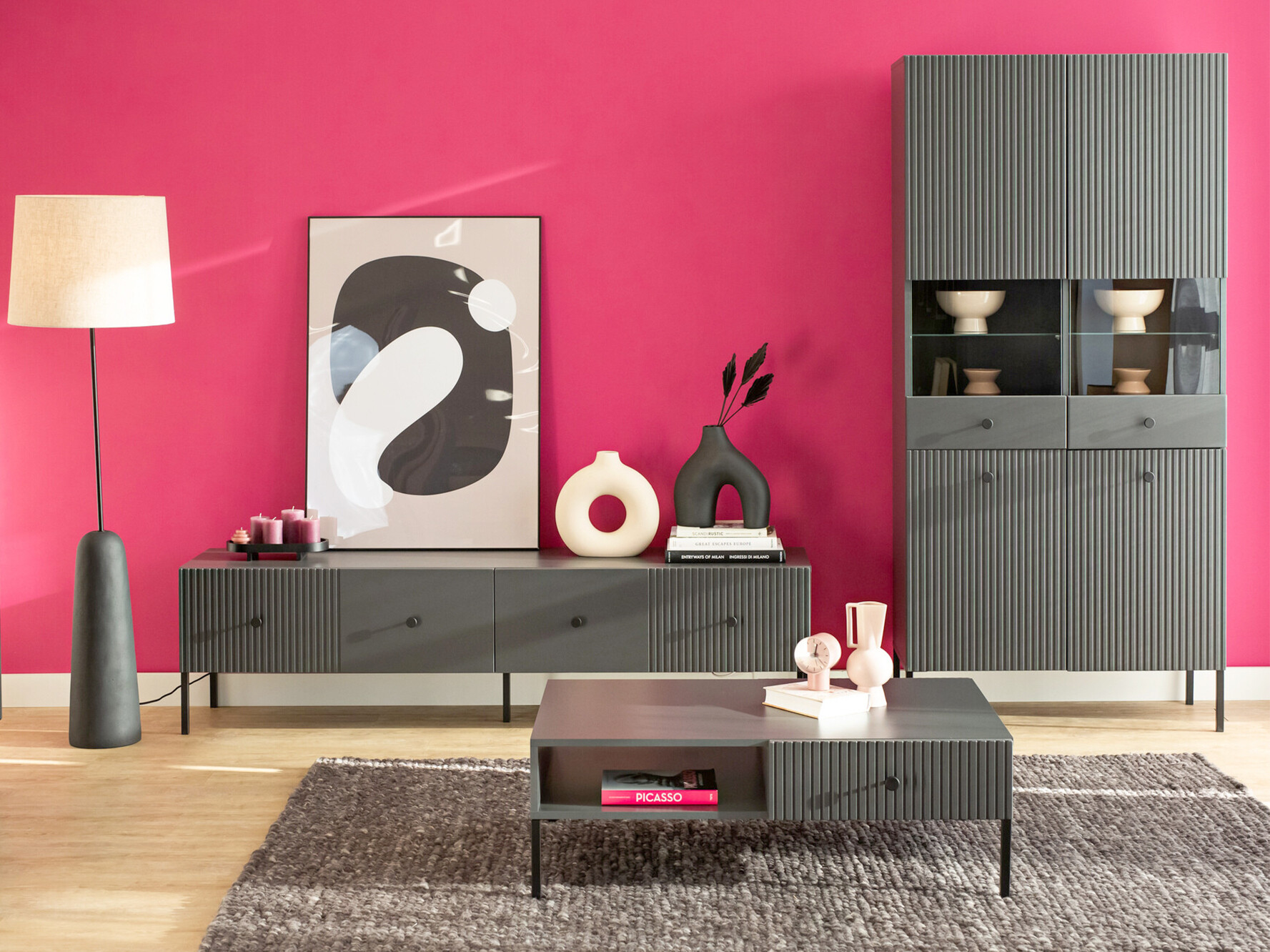 Žurnālu galdiņš Etliva 103 (Antracīts)