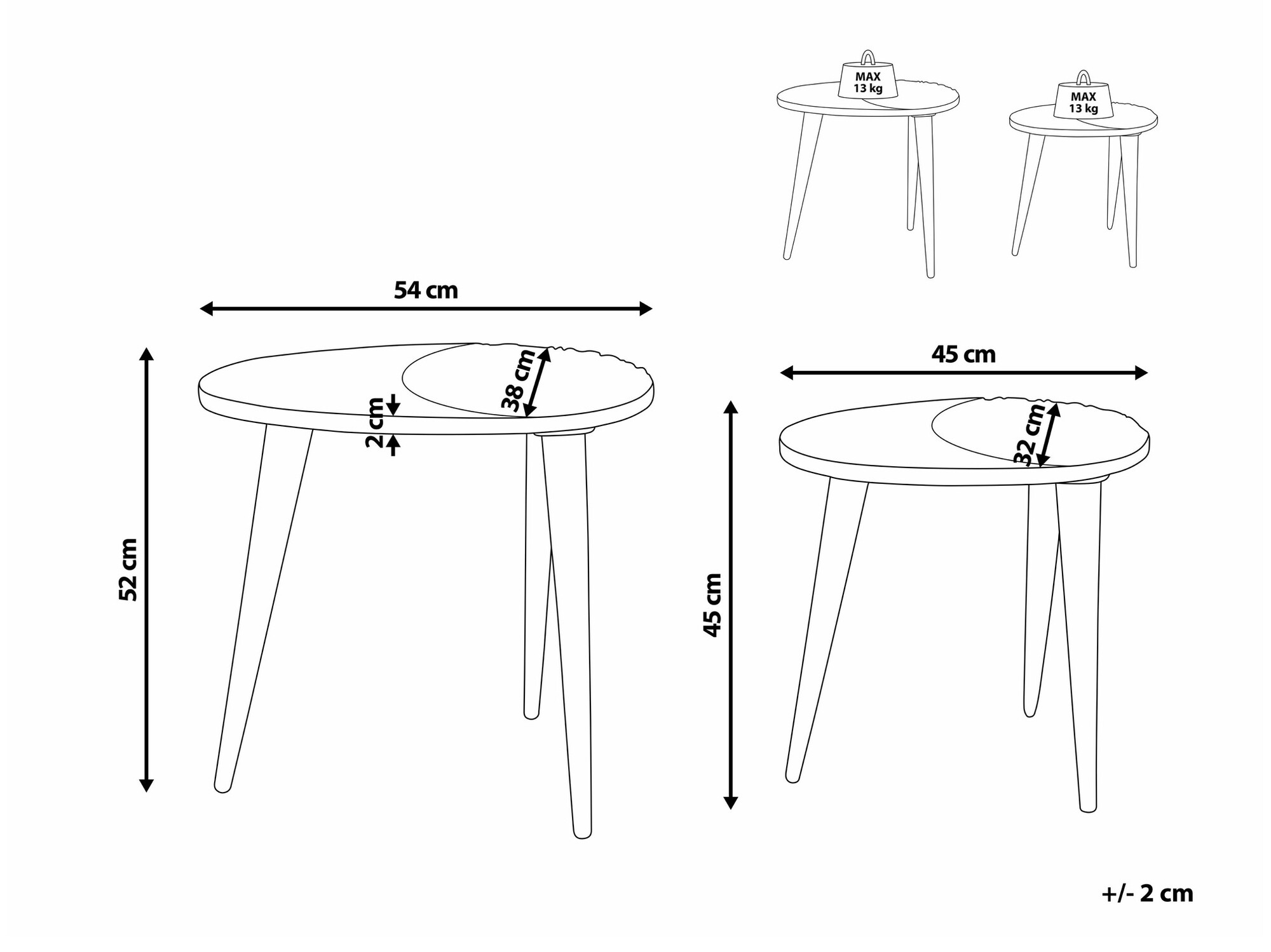 Kafijas galdiņu komplekts Berwyn 2312