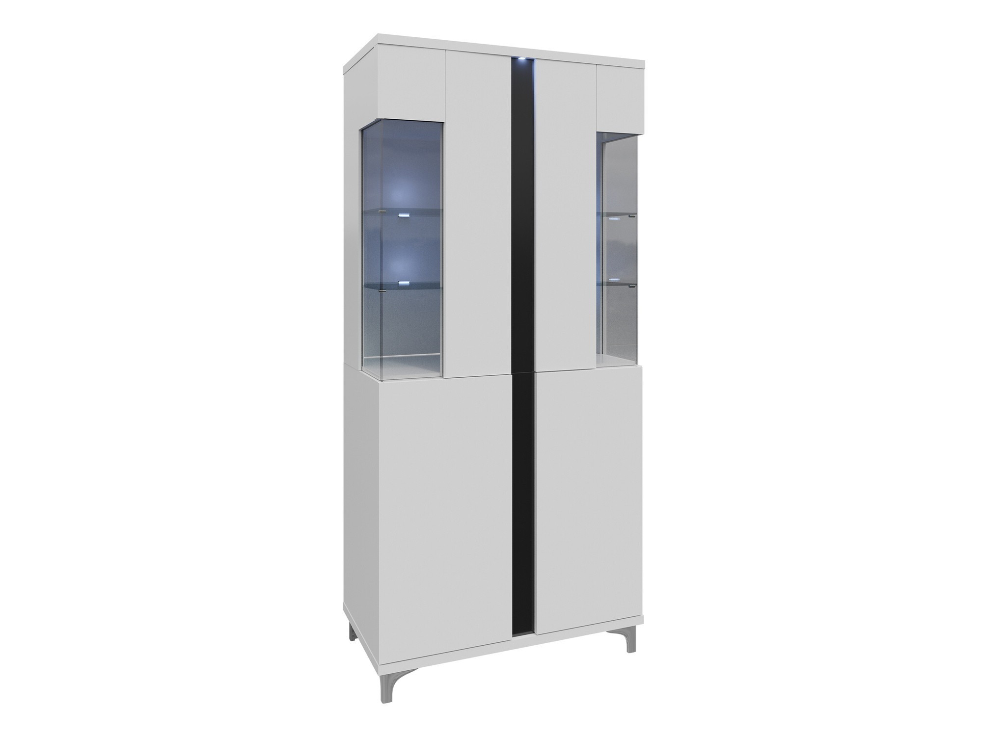 Plaukts Livseri 116 (Balts + Glancēts balts + Glancēts melns)