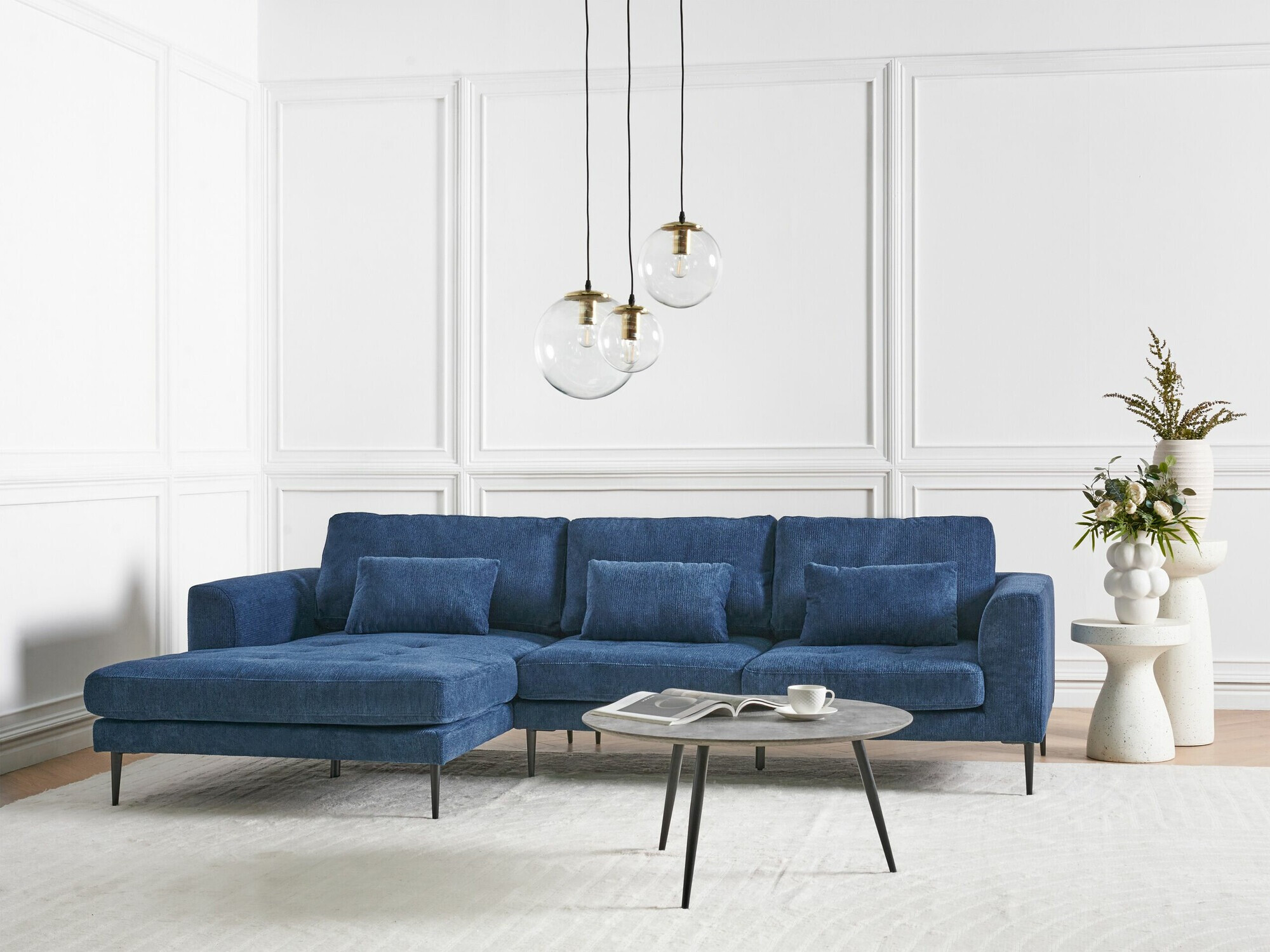 Угловой диван Berwyn 2319 (Синий)