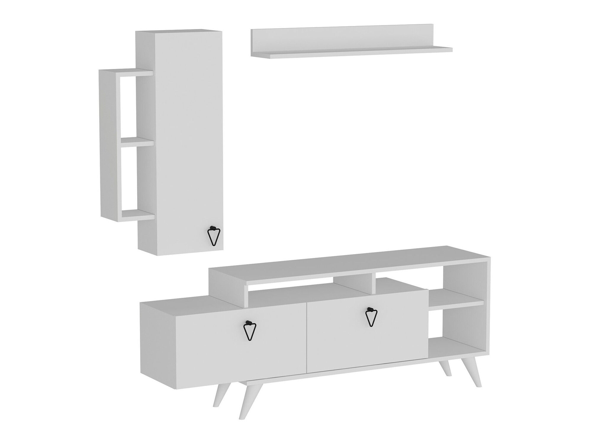 Viesistabas komplekts Kailua 2294 (Balts)