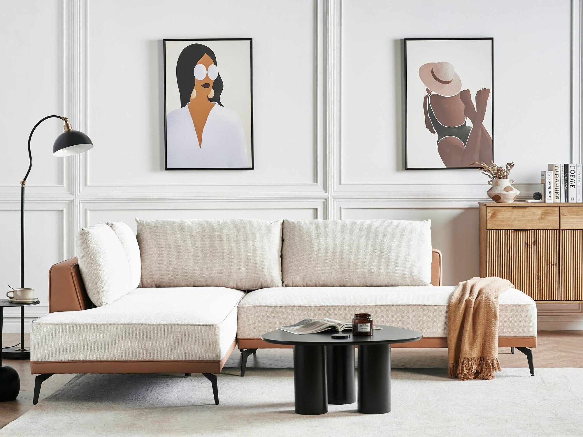 Модульный угловой диван Berwyn 2326 (Бежевый)