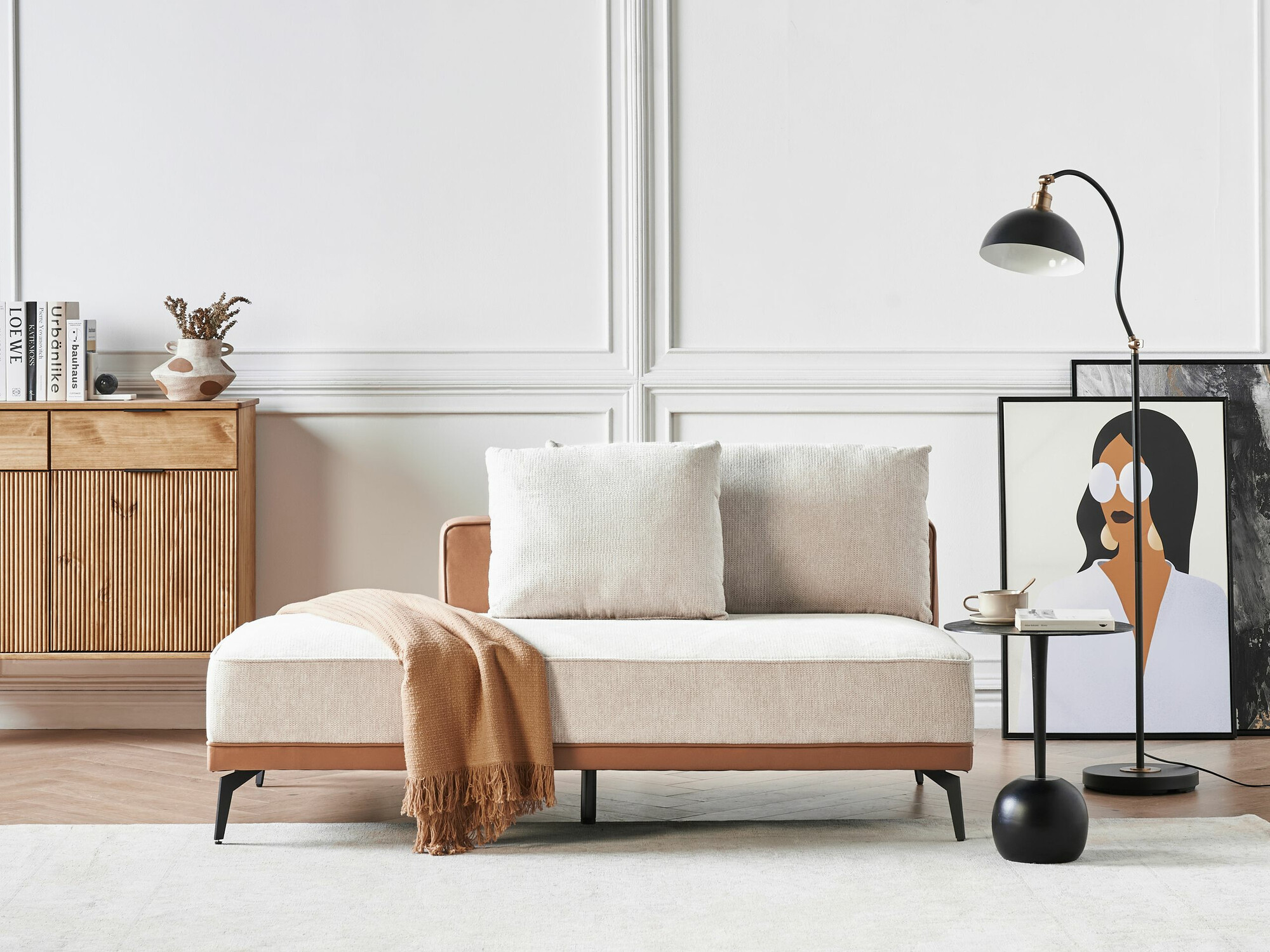 Moduļu stūra dīvāns Berwyn 2326 (Bēšs)