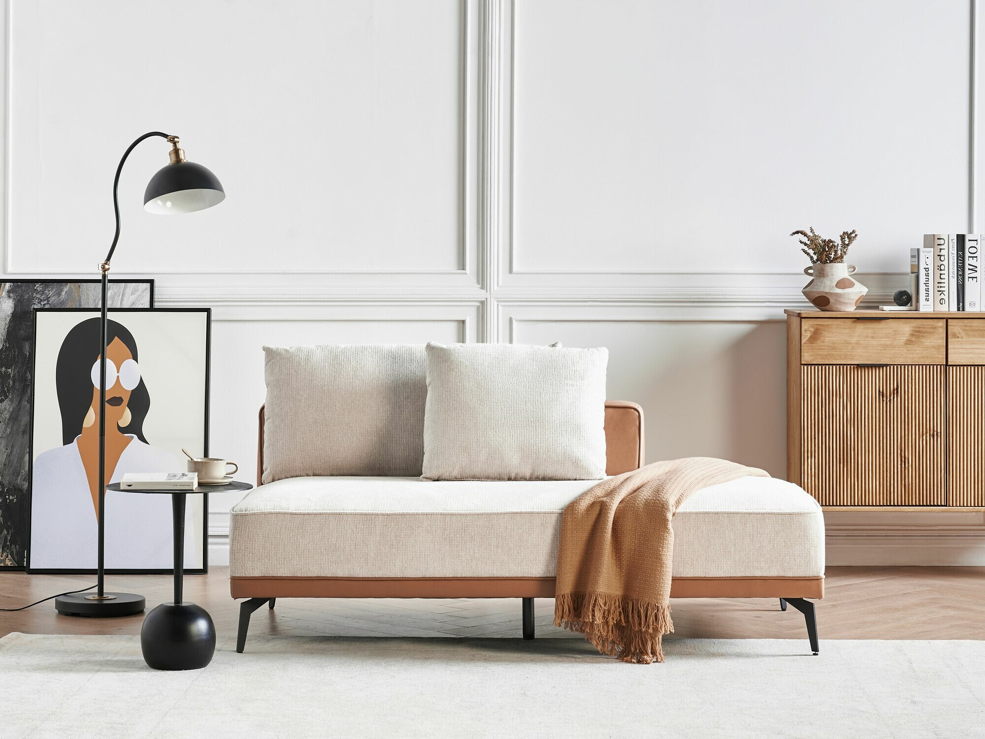 Moduļu stūra dīvāns Berwyn 2326 (Bēšs)