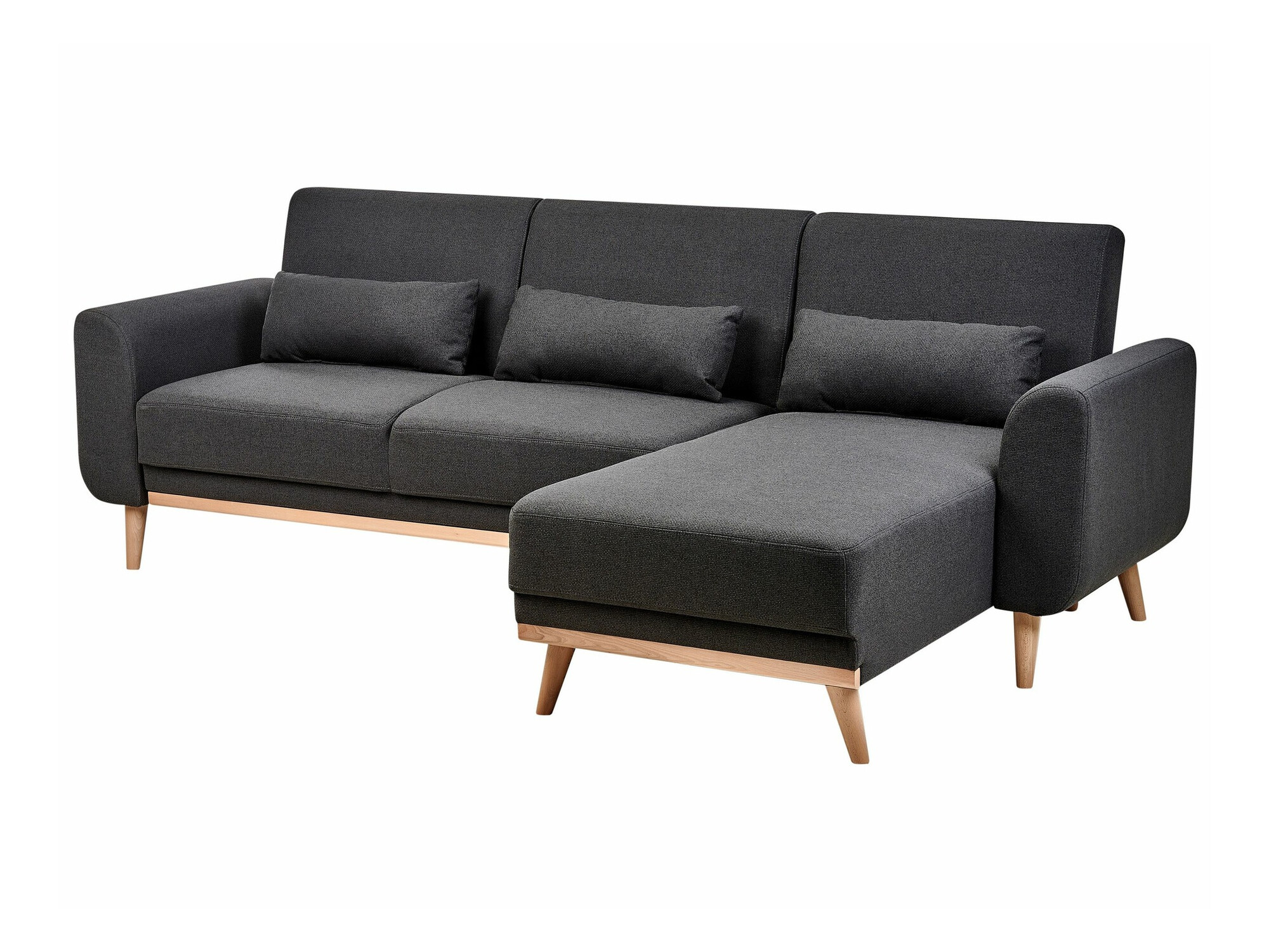 Stūra dīvāns Berwyn 2323 (Melns)