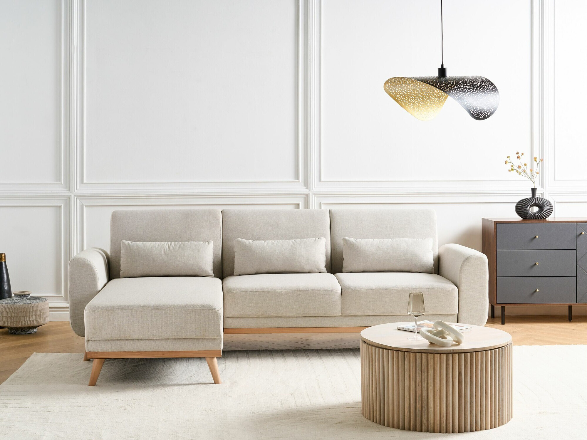 Угловой диван Berwyn 2323 (Бежевый)