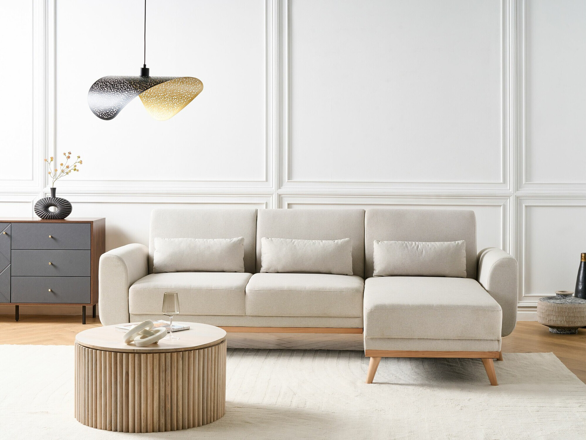 Угловой диван Berwyn 2323 (Бежевый)