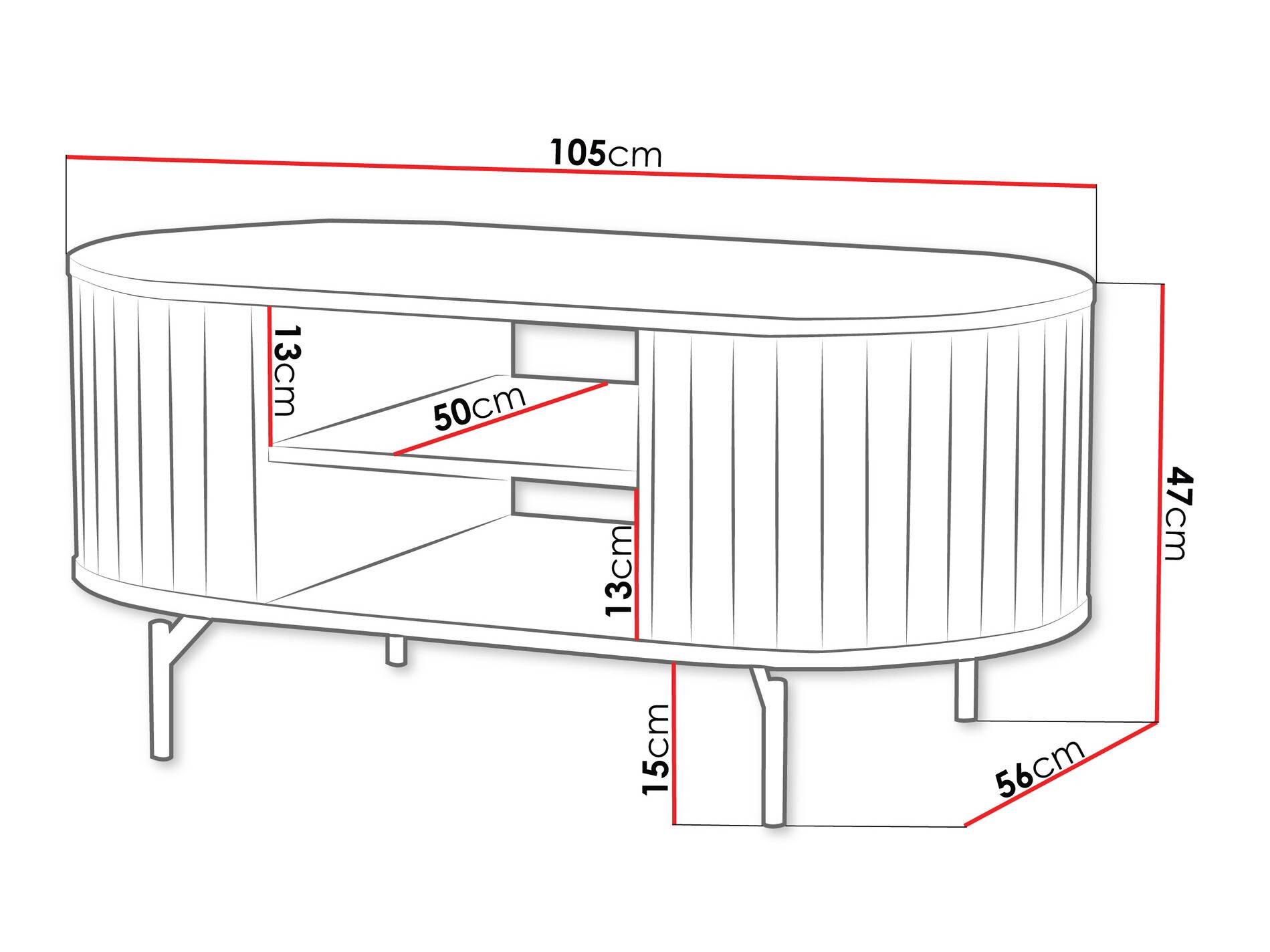Žurnālu galdiņš Novmono 117