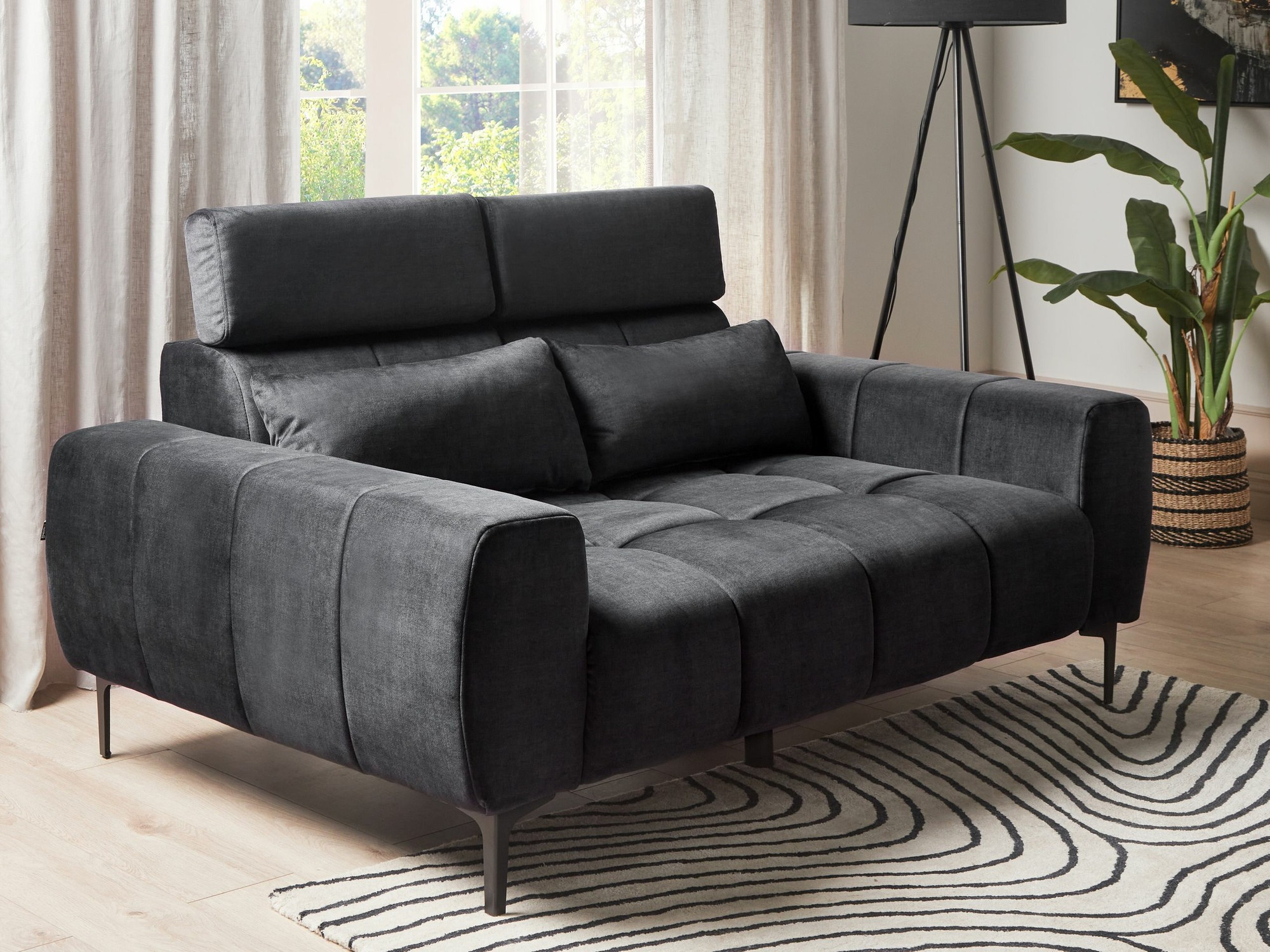 Dīvāns Berwyn 2329 (Melns)