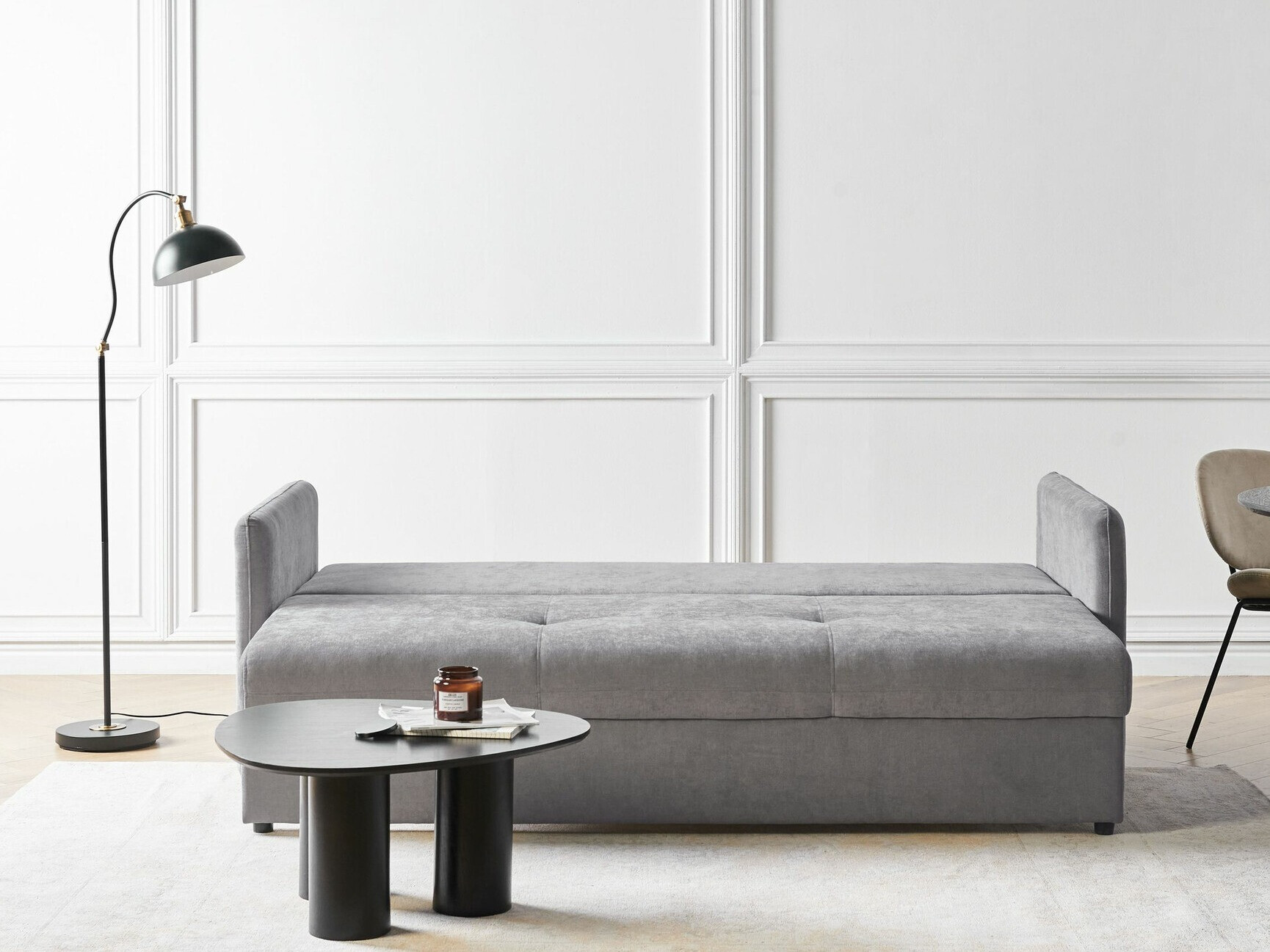 Dīvāns gulta Berwyn 2328 (Pelēks)