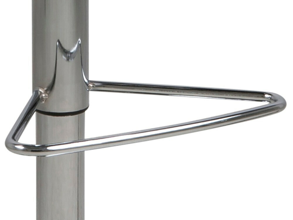 Низкий барный стул Norsica 145 (Белый + Серебряный)