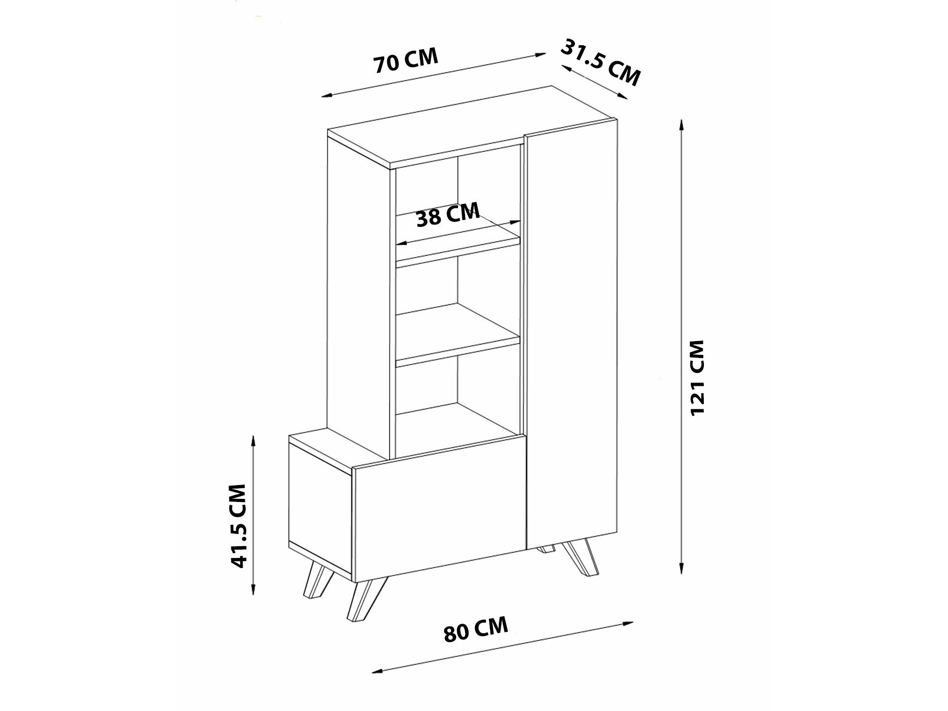 Шкафчик Kailua 2318 (Белый)