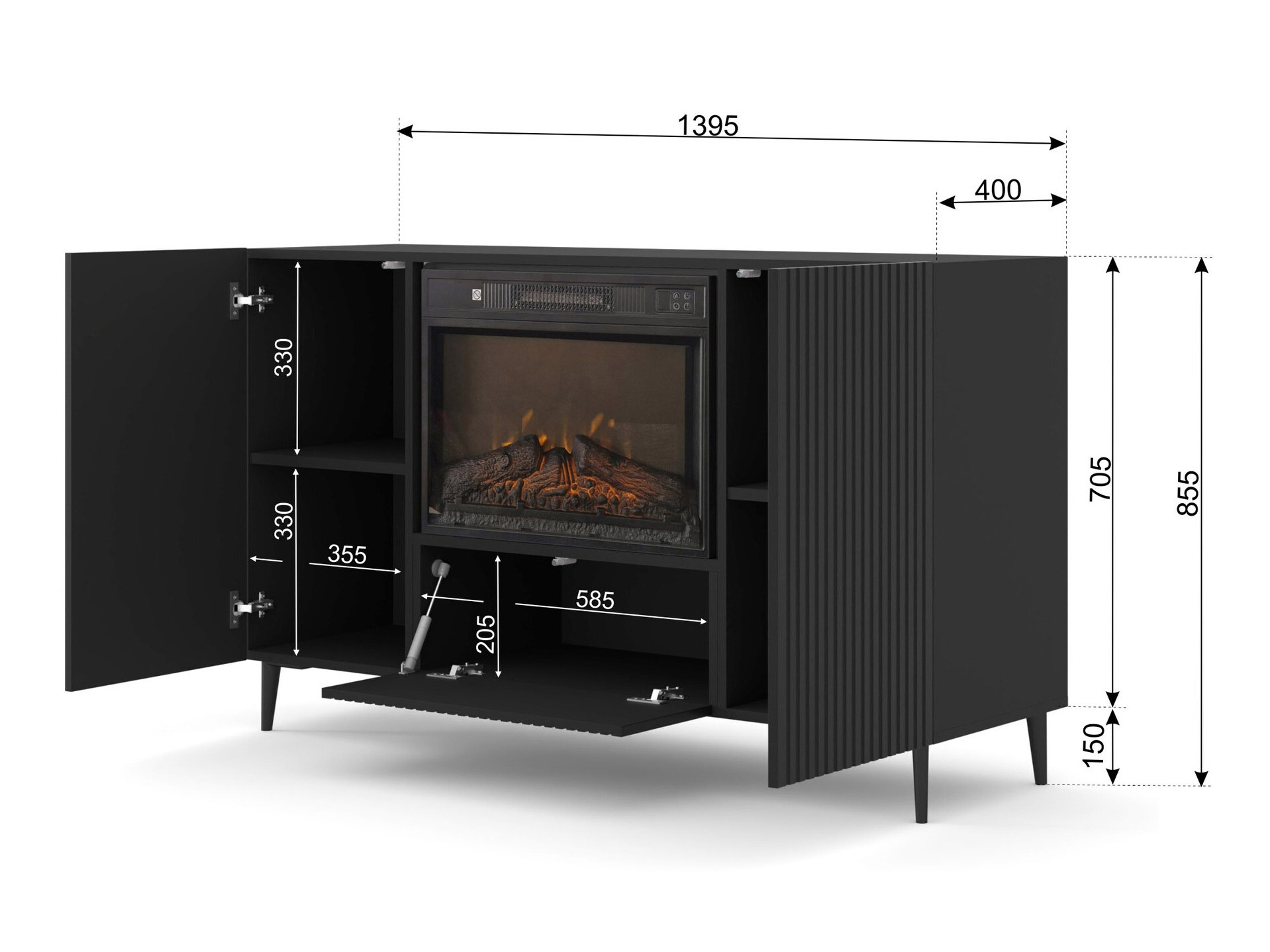 Шкафчик Talsalu 112 (Чёрный)