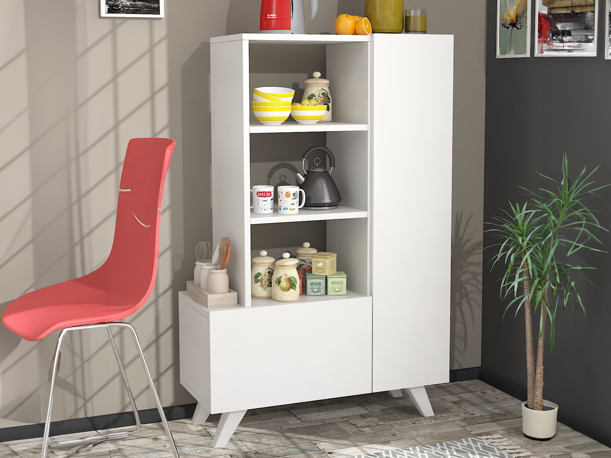 Skapis Kailua 2318 (Balts)