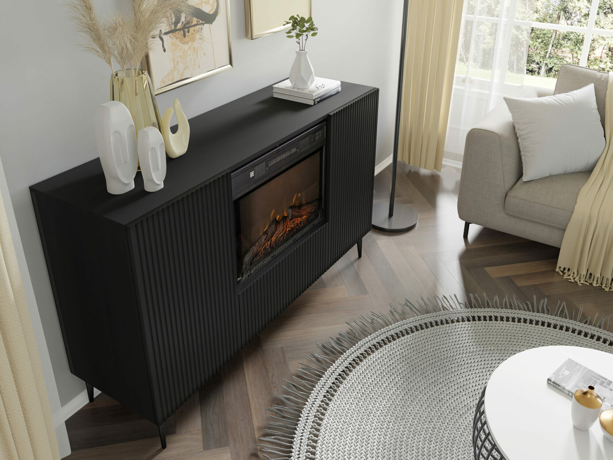 Skapis Talsalu 112 (Melns)