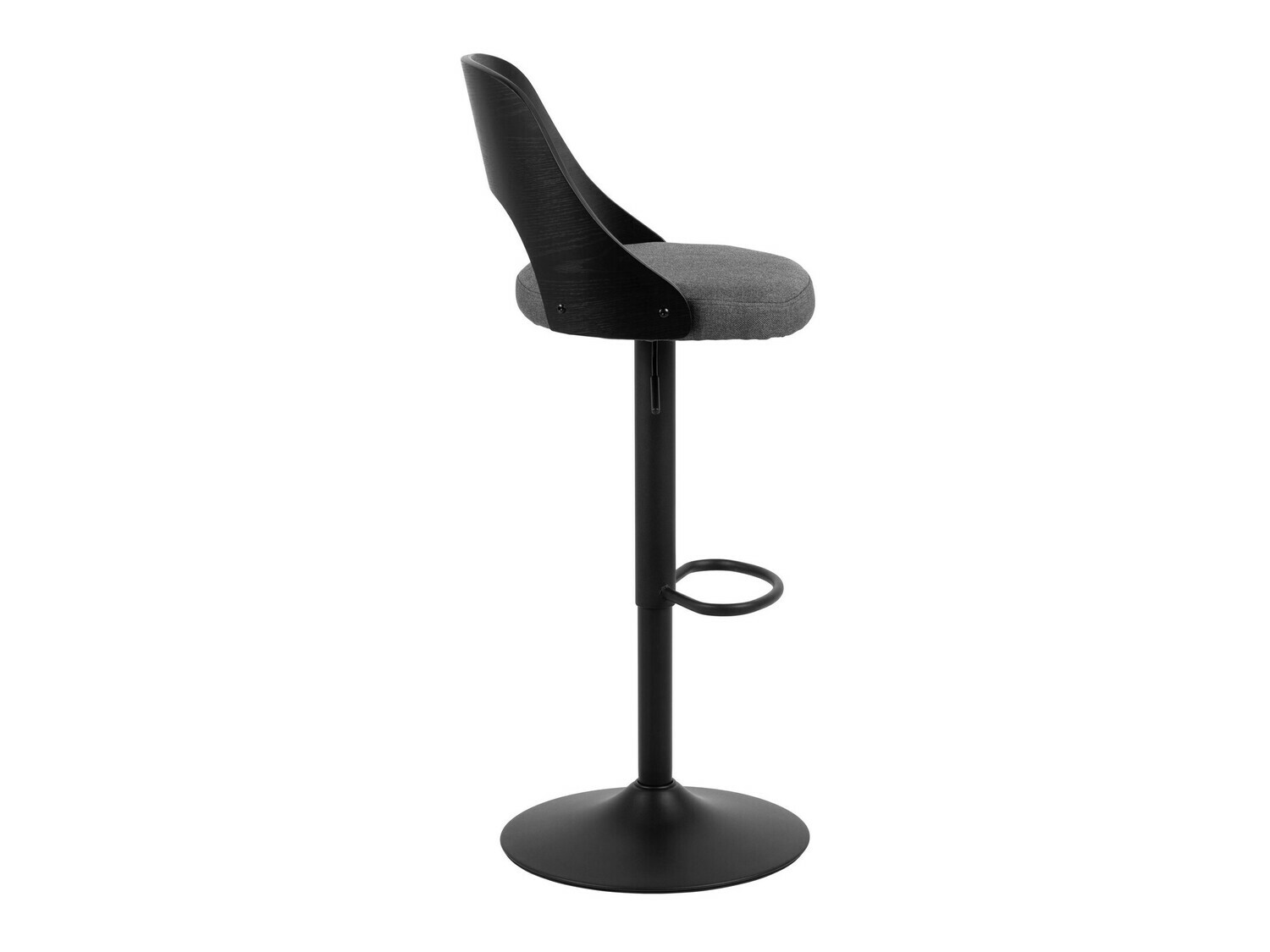 Zemais bāra krēsls Norsica 606 (Pelēks + Melns)