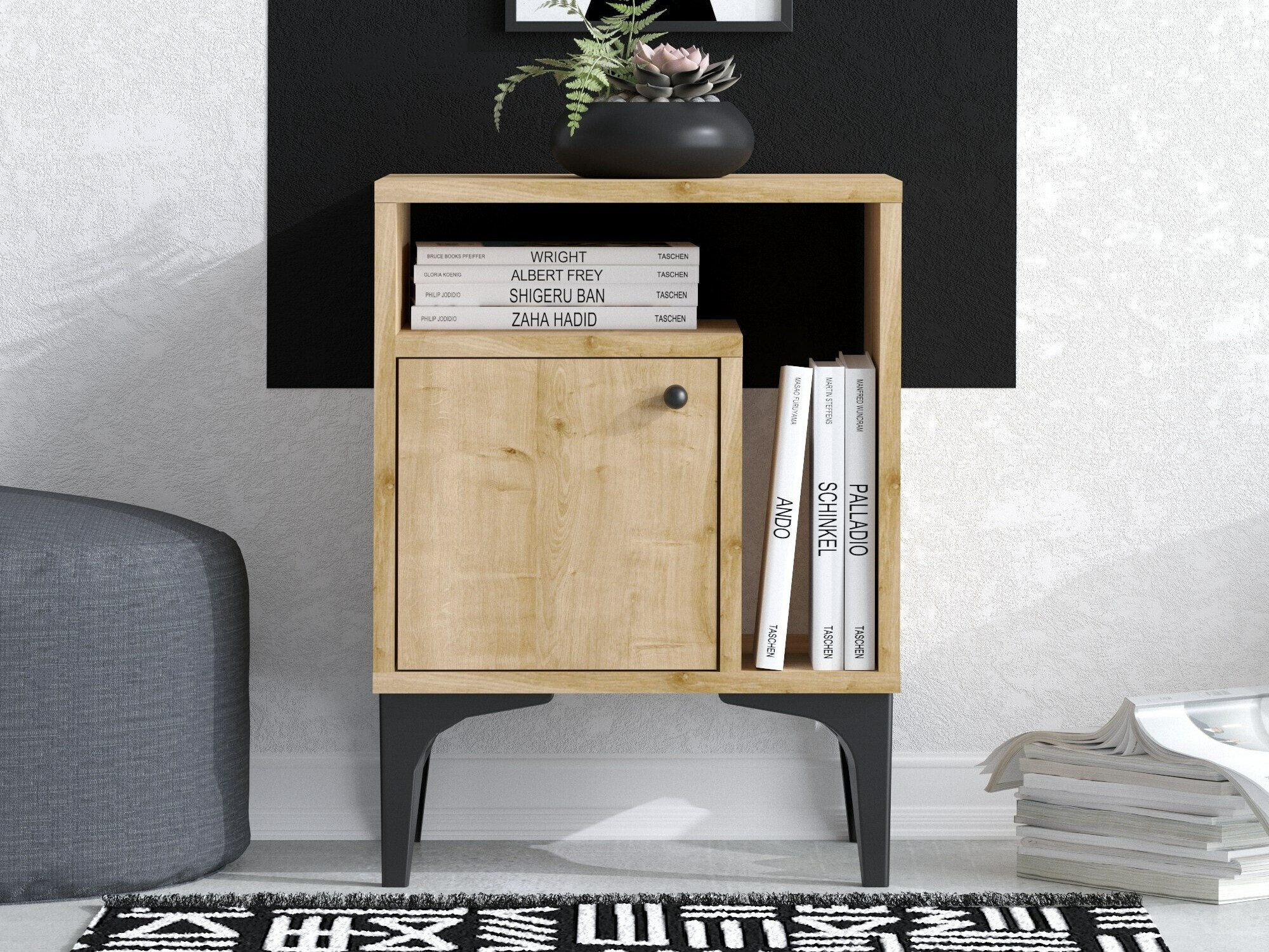 Прикроватная тумбочка Sonliro 136 (Дуб)