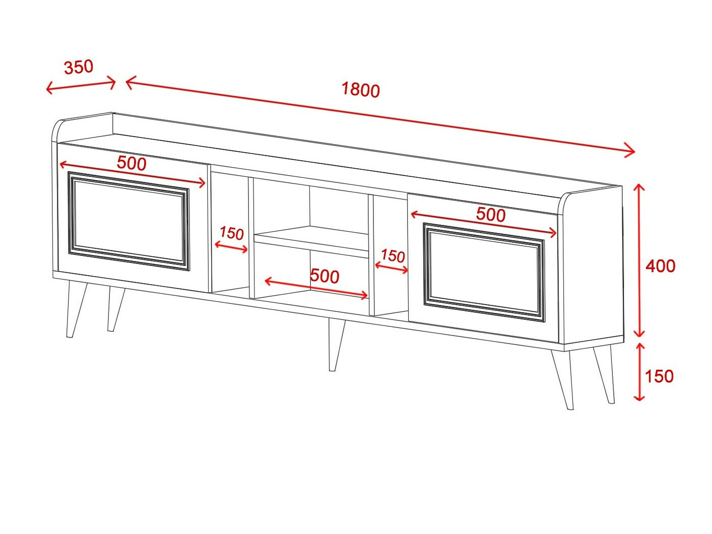 TV galds Kailua 2322