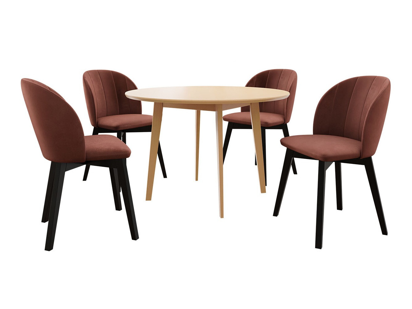 Ēdamistabas komplekts Racine 136 (Brūns)