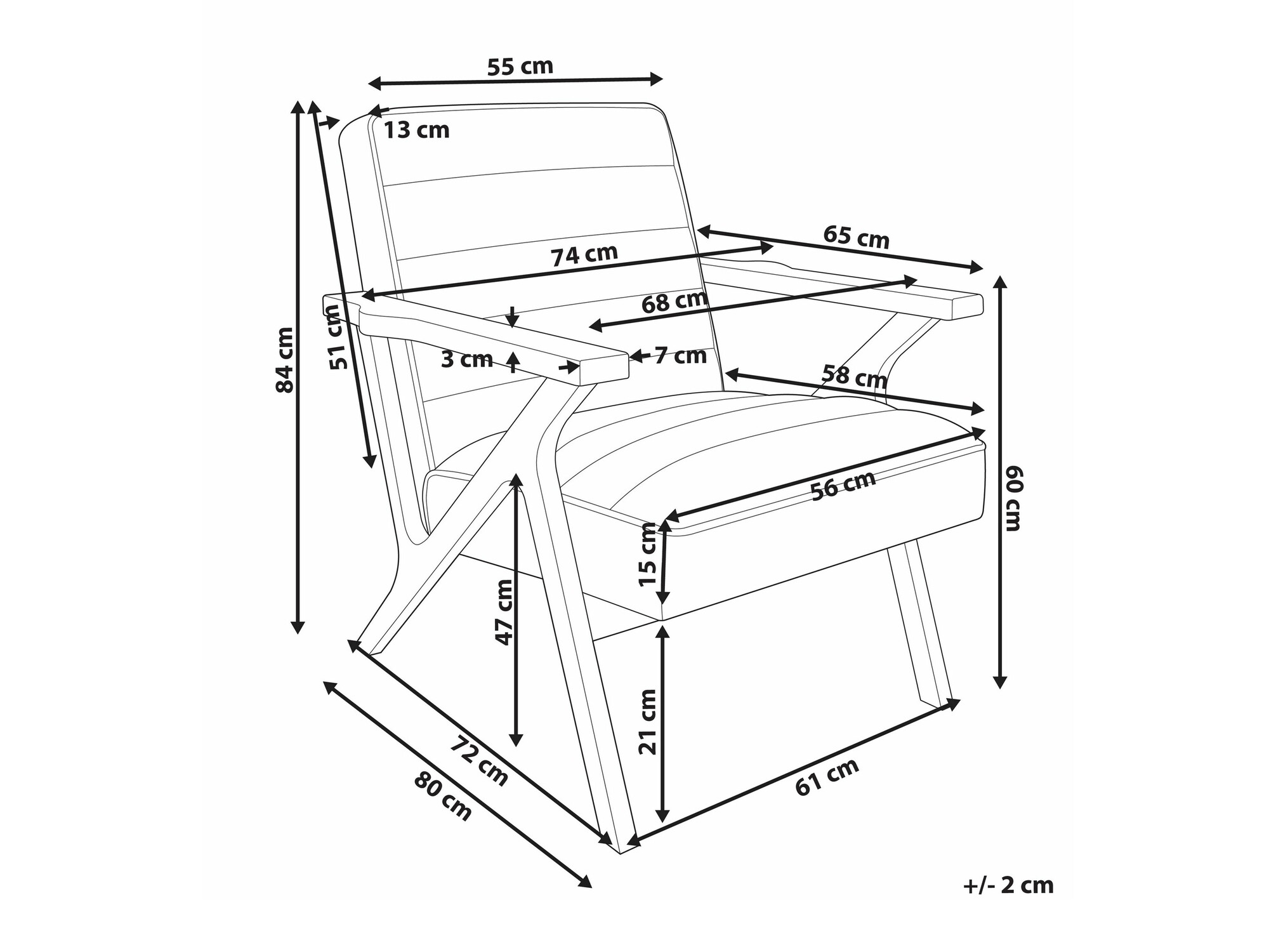 Кресло Berwyn 2351 (Белый)
