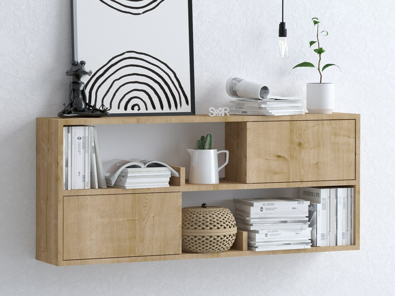 Настенная полка Sonliro 147 (Дуб)