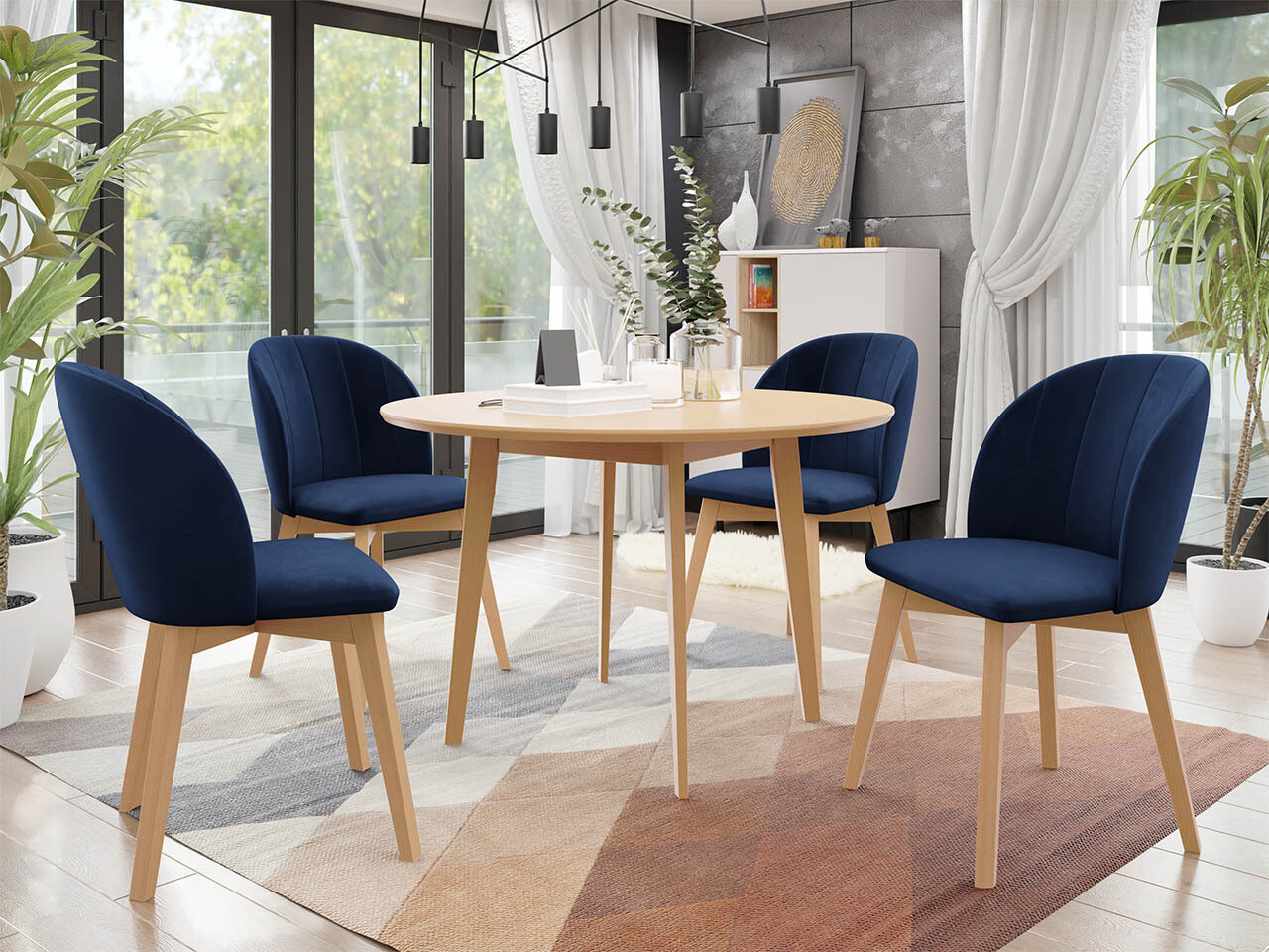 Обеденный гарнитур Racine 136 (Коричневый)