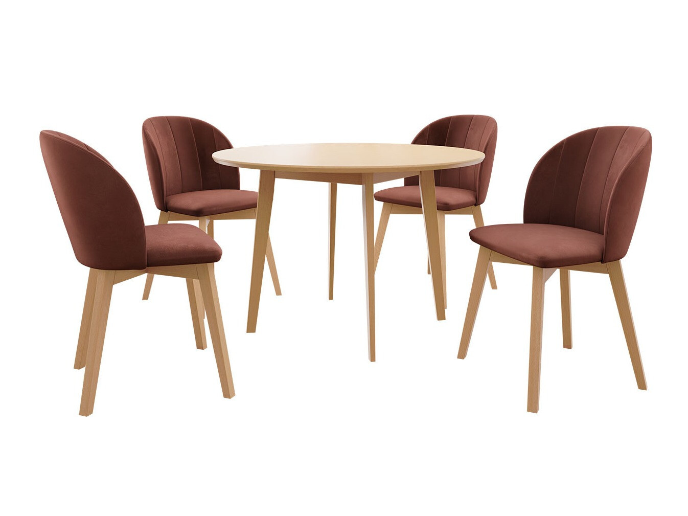 Обеденный гарнитур Racine 136 (Коричневый)