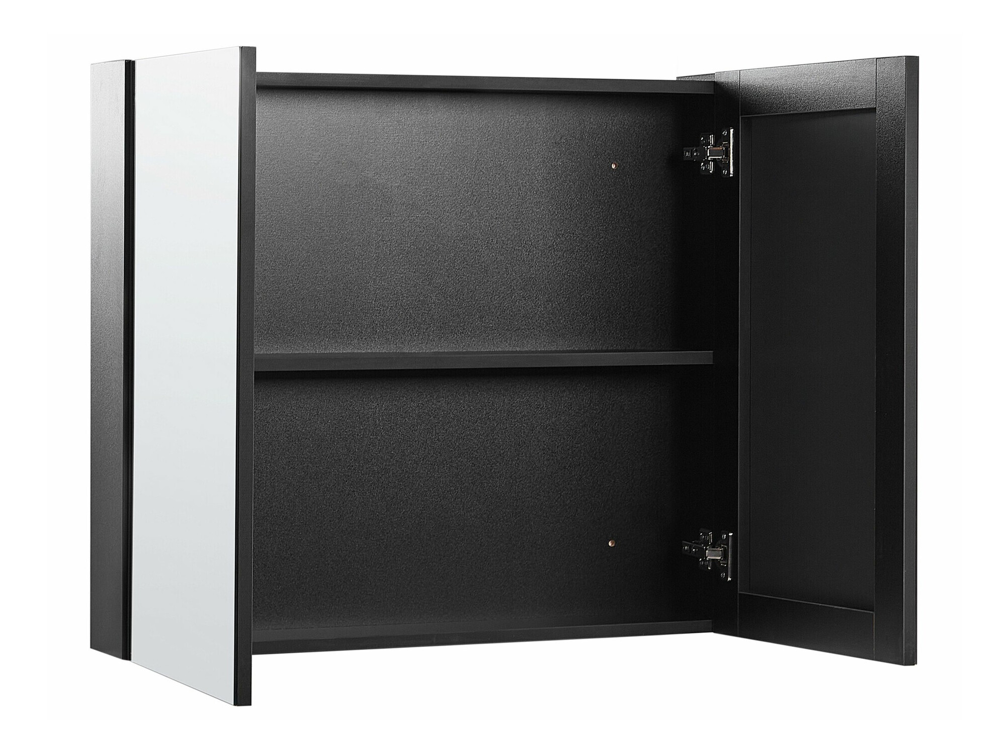 Vannas istabas skapis ar spoguli Berwyn 2350 (Melns)